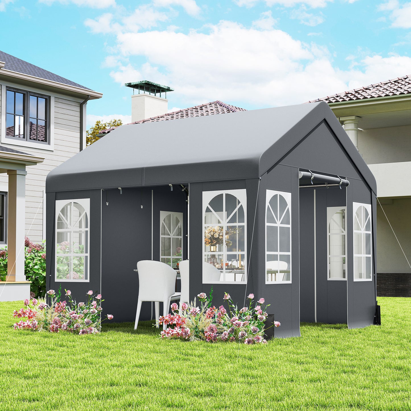 3 x 3 m Party Tent, Outdoor Canopy Tent Shelter