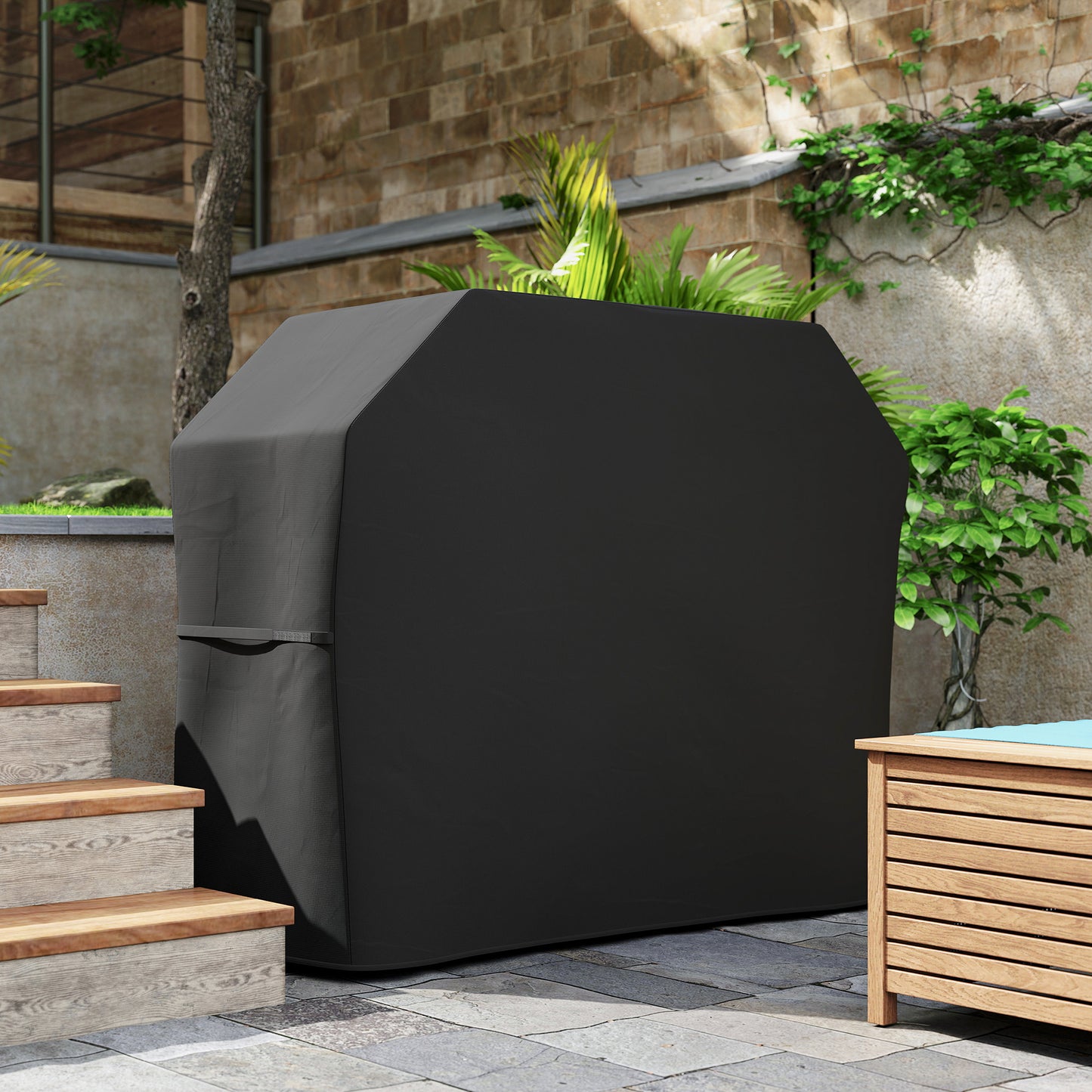 147 x 61cm Plastic Coated Protective Grill Cover