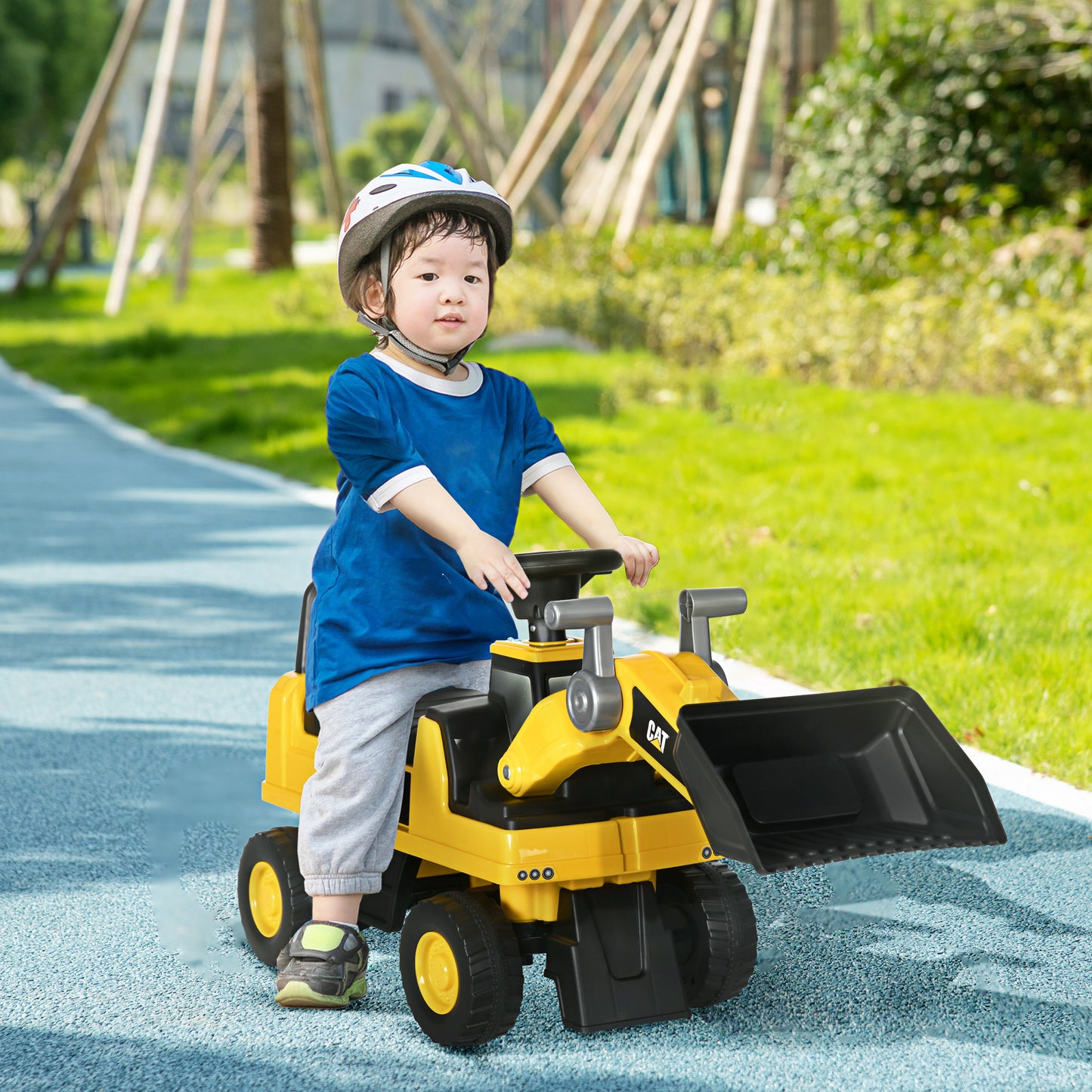 Ride on Tractor, CAT Licensed Kids Ride On Digger Excavator