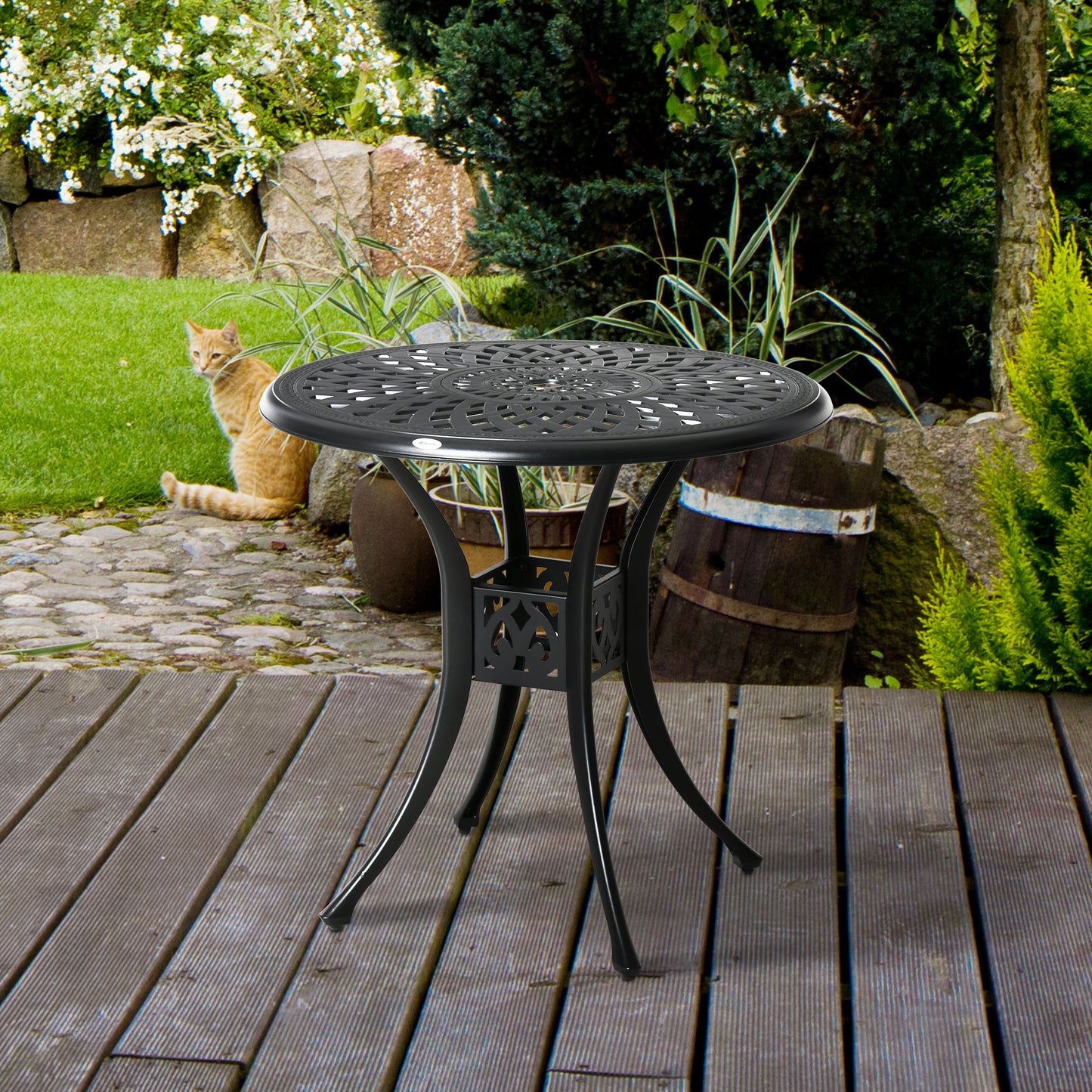 78 cm Round Garden Dining Table