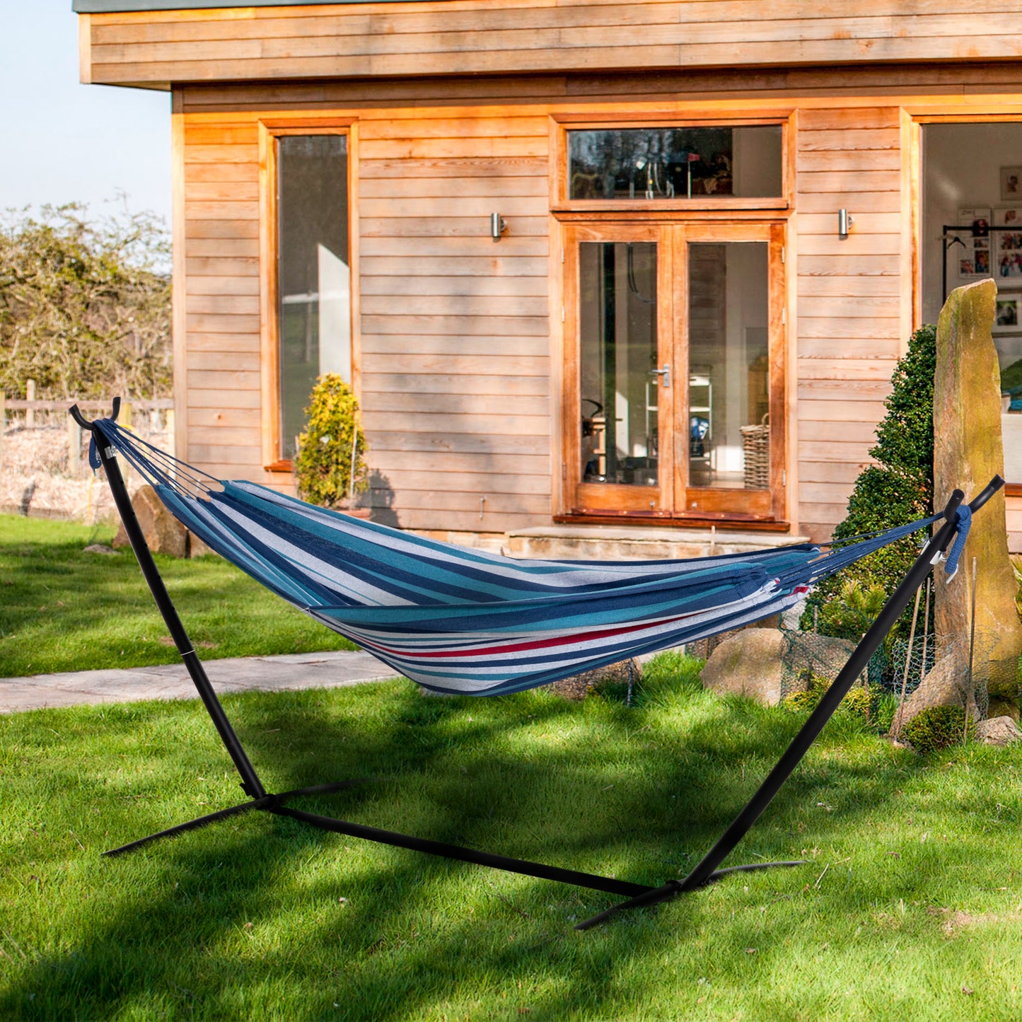 298 x 117cm Hammock with Stand Camping Hammock (1)