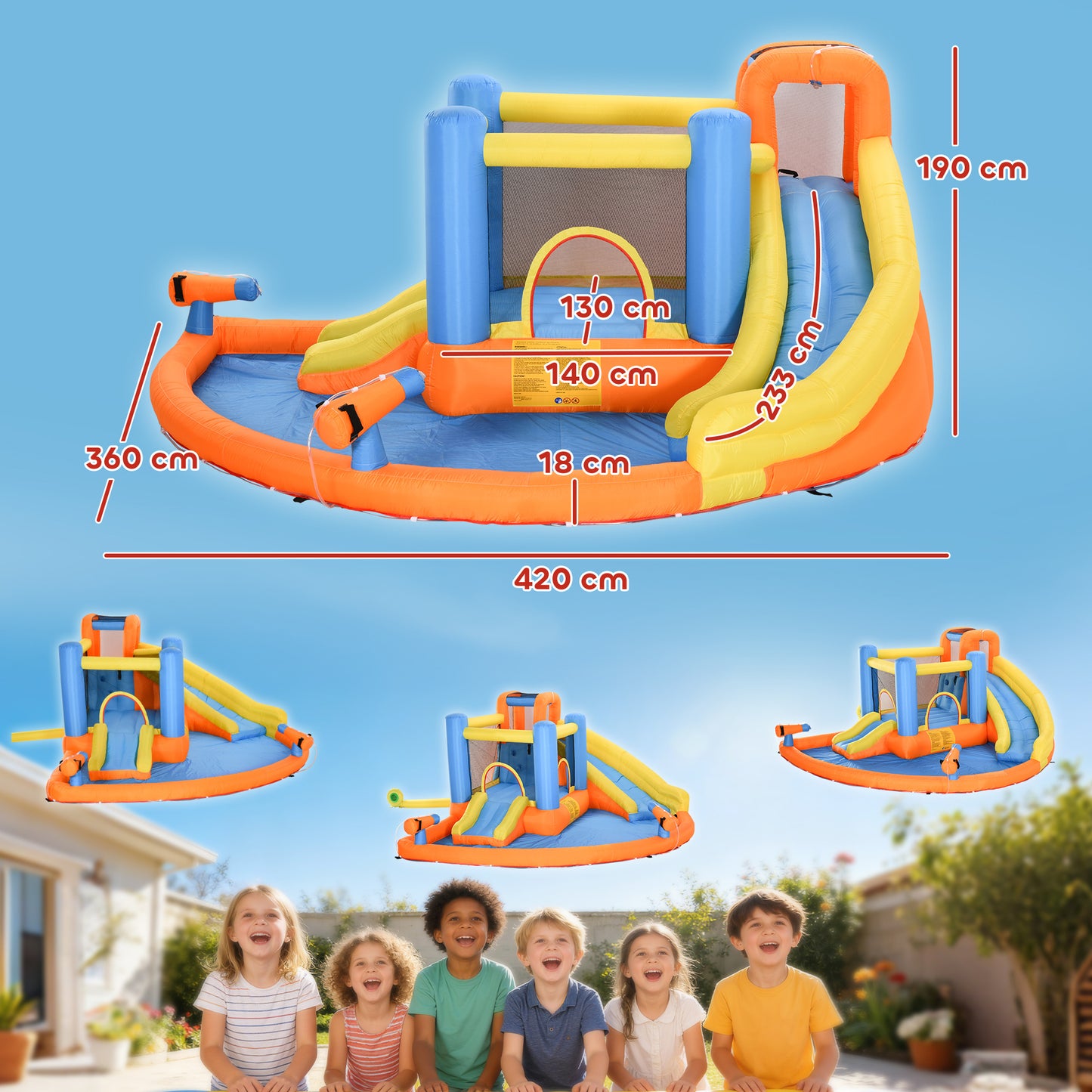 5 in 1 Bouncy Castle for Children