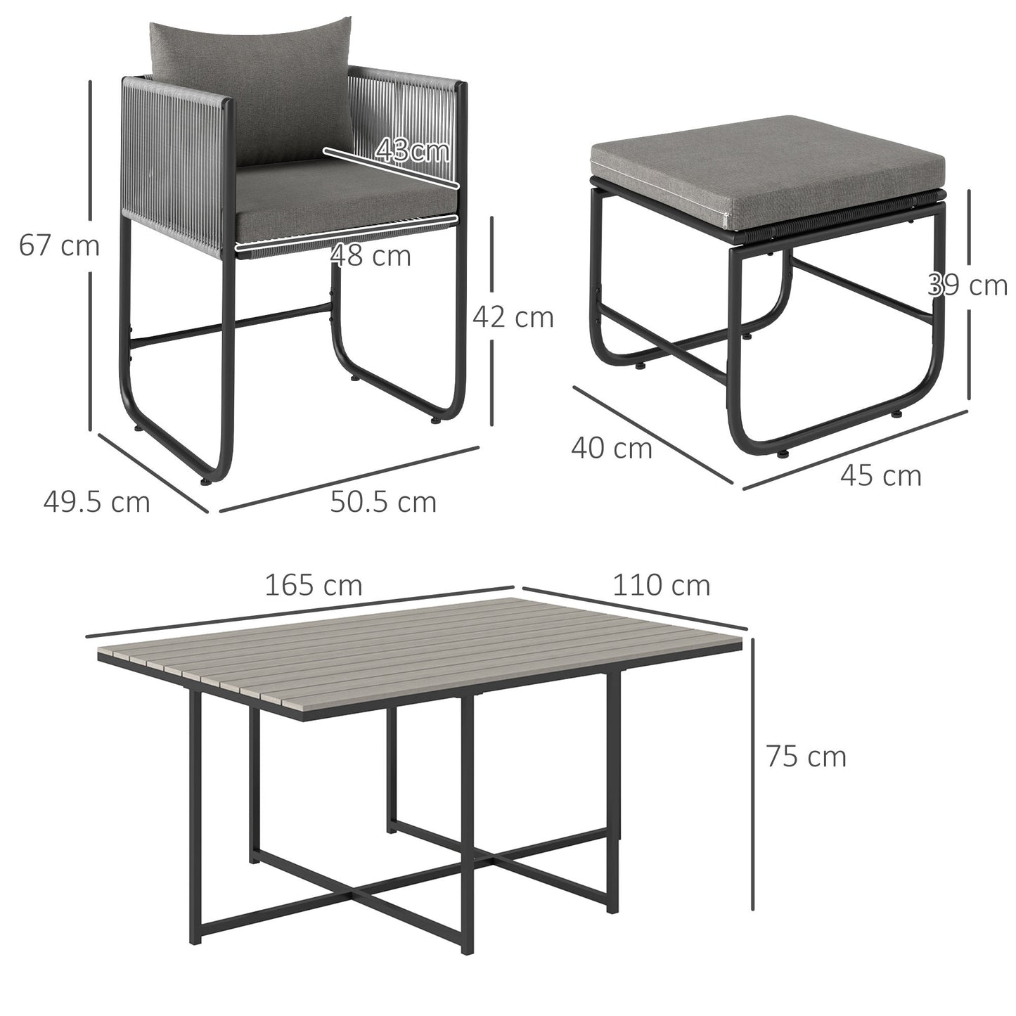 10 Seater Rattan Cube Garden Furniture Set