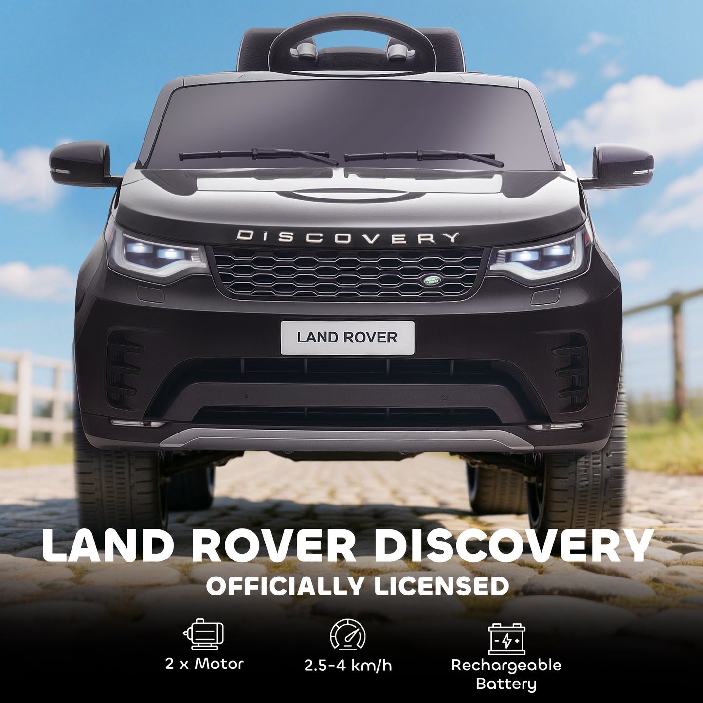 Land Rover Discovery Licensed 12V Kids Electric Car with Remote