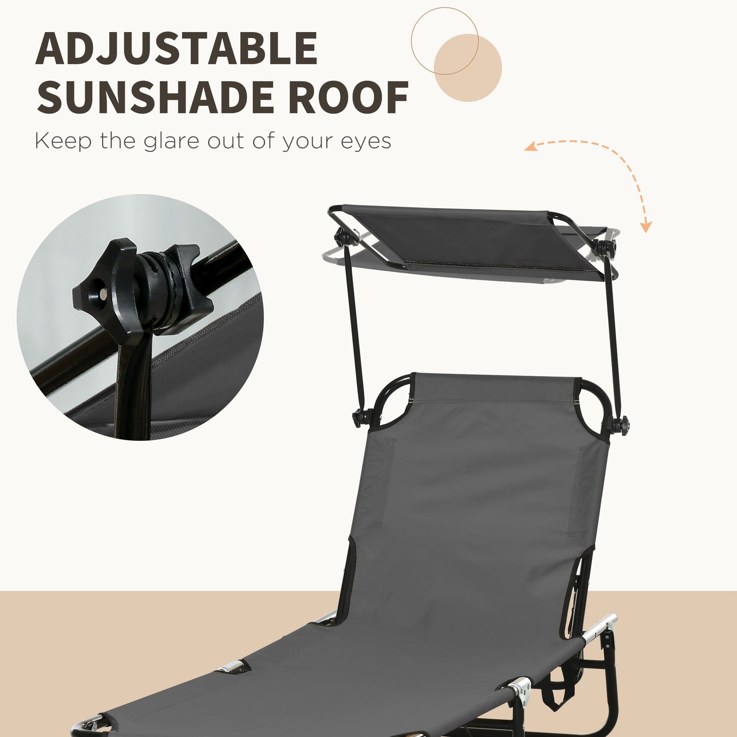 Set of Two Folding Sun Loungers