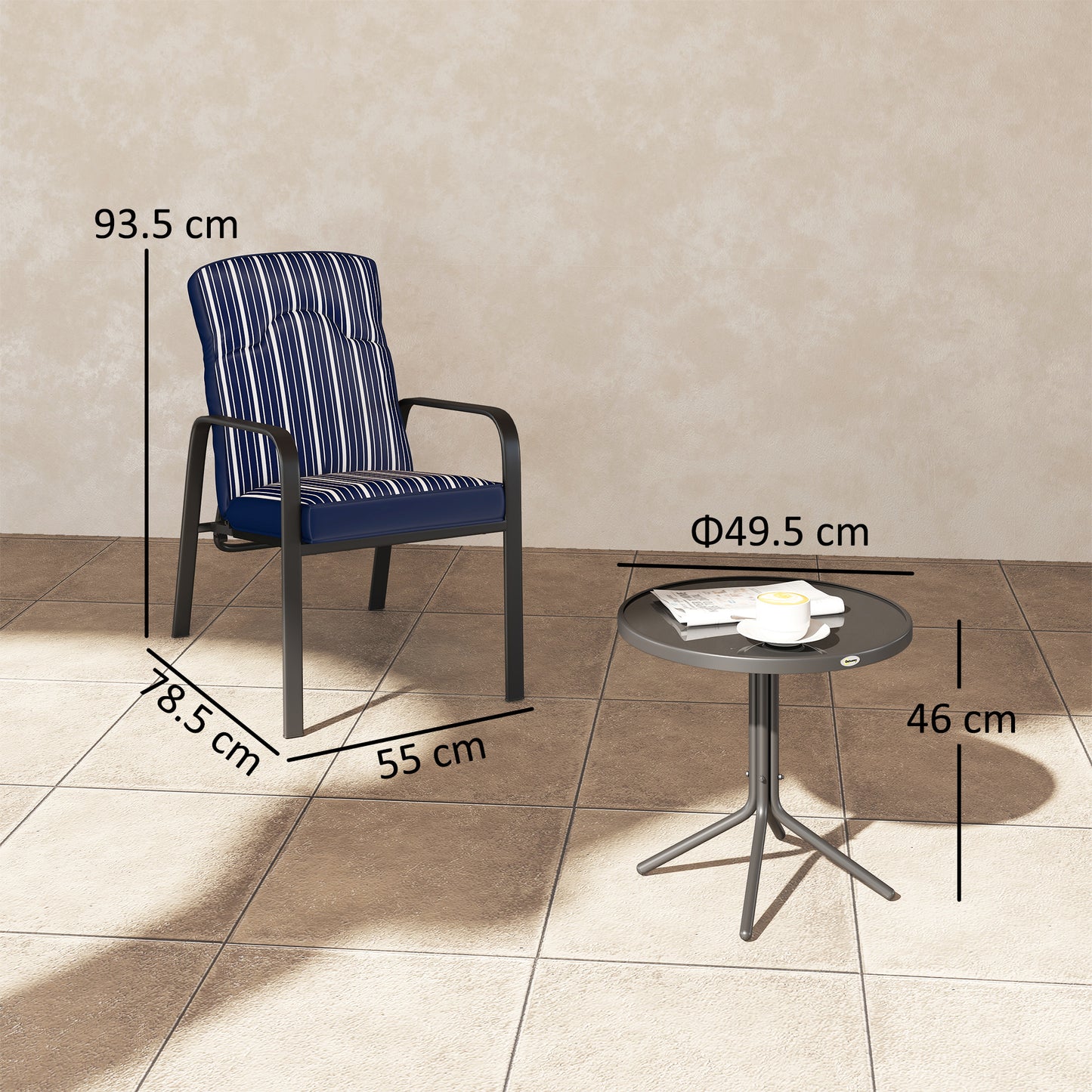 Three-Piece Reclining Chair Set