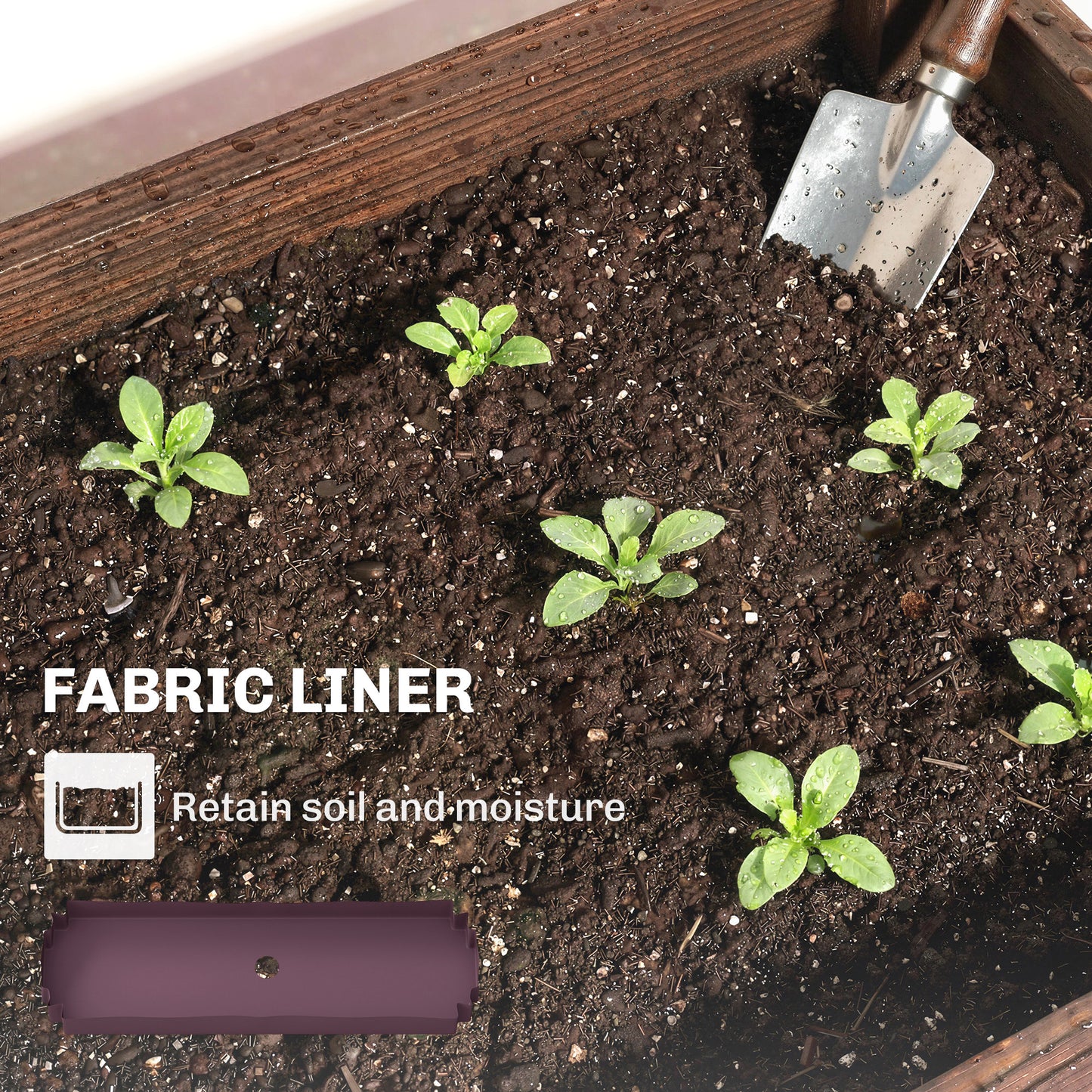 3-Tier Wooden Raised Planter