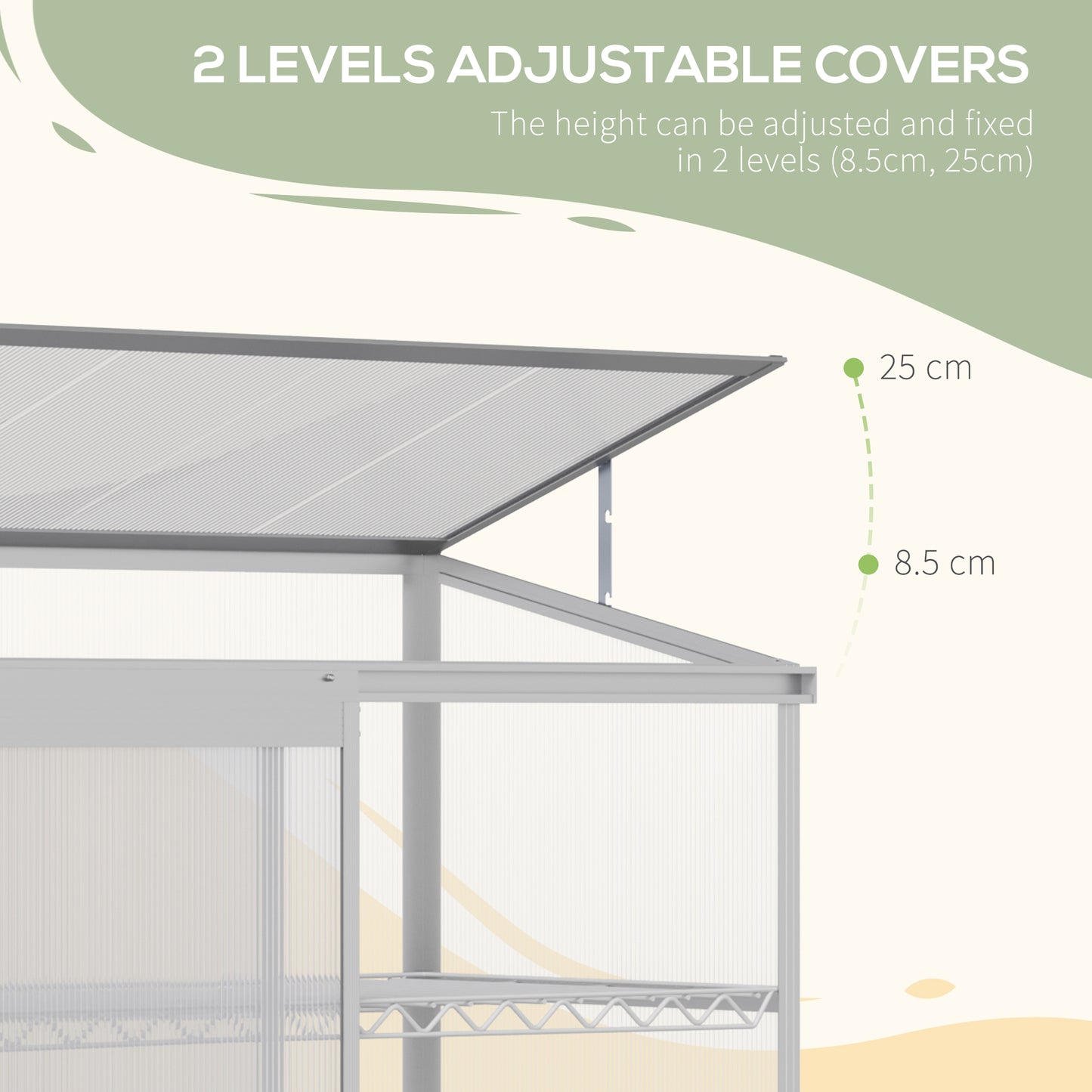3 Tier Greenhouse Garden Outdoor Cold Frame Plant Flower Growth
