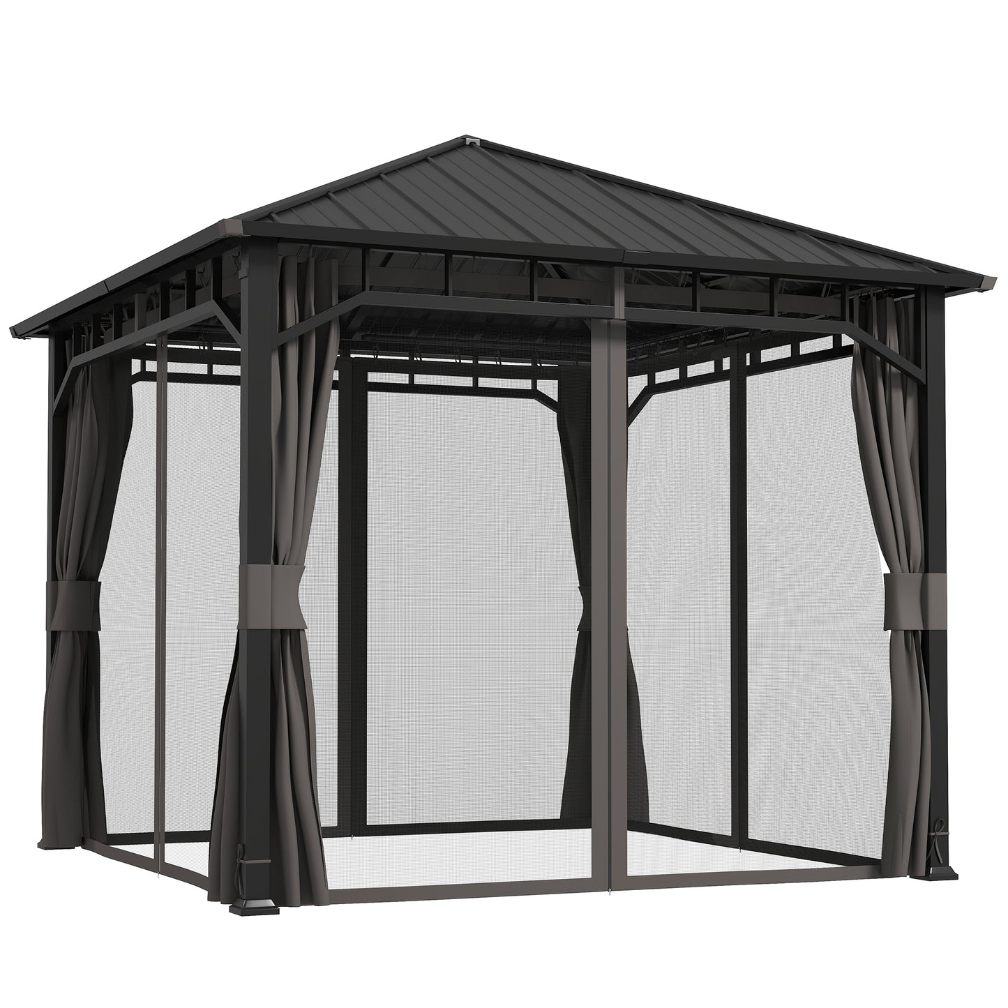 3 x 3(m) Hardtop Gazebo with Galvanised Steel Roof