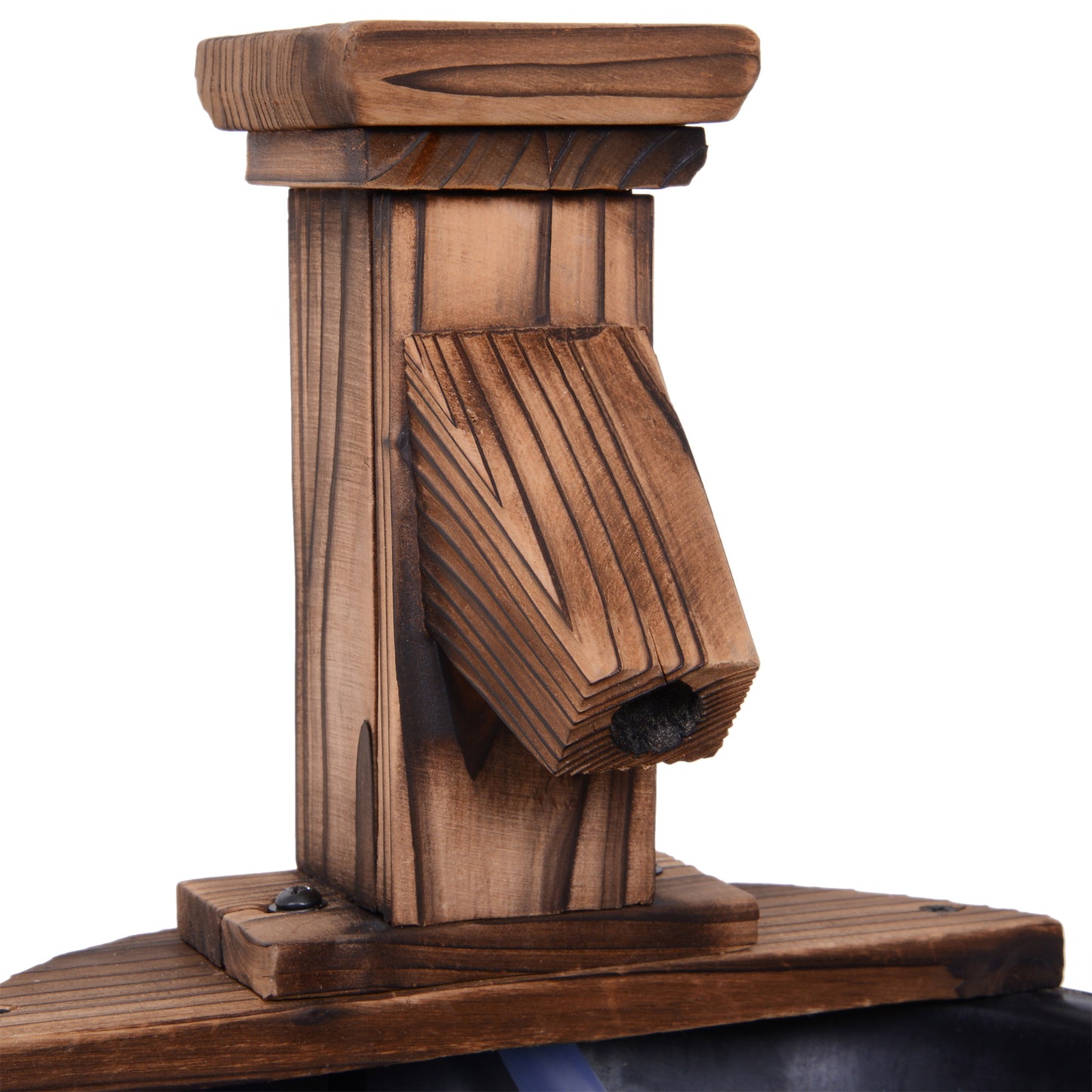 Wood Barrel Patio Water Fountain Garden Decorative Ornament Water (1)
