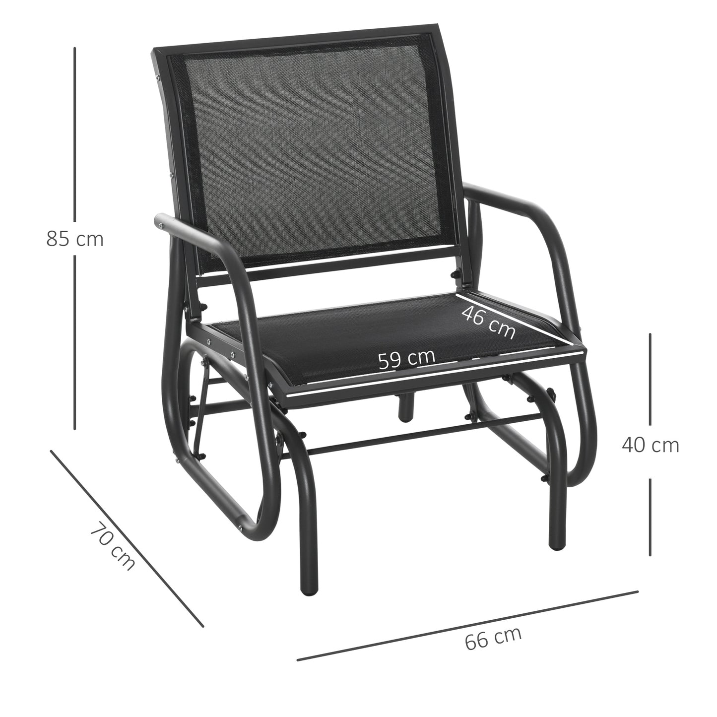 Outdoor Garden Glider Chair