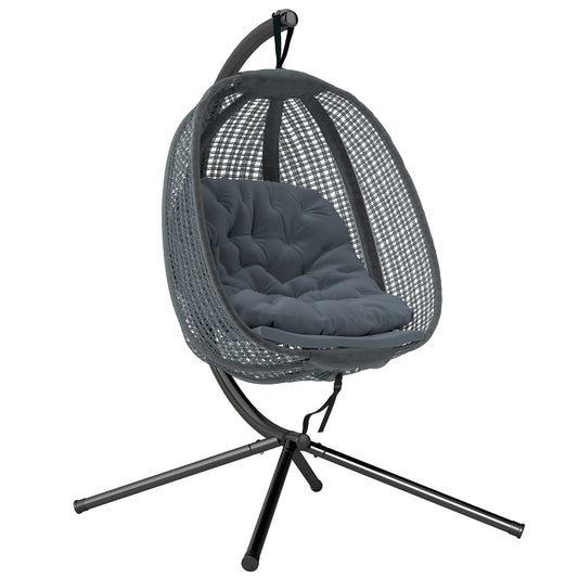Outdoor Swing Chair with Thick Padded Cushion
