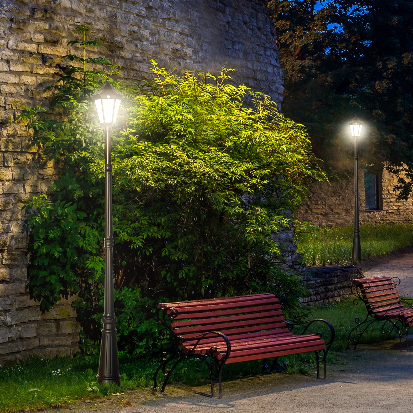 2.4 m Garden Lamp Post Light