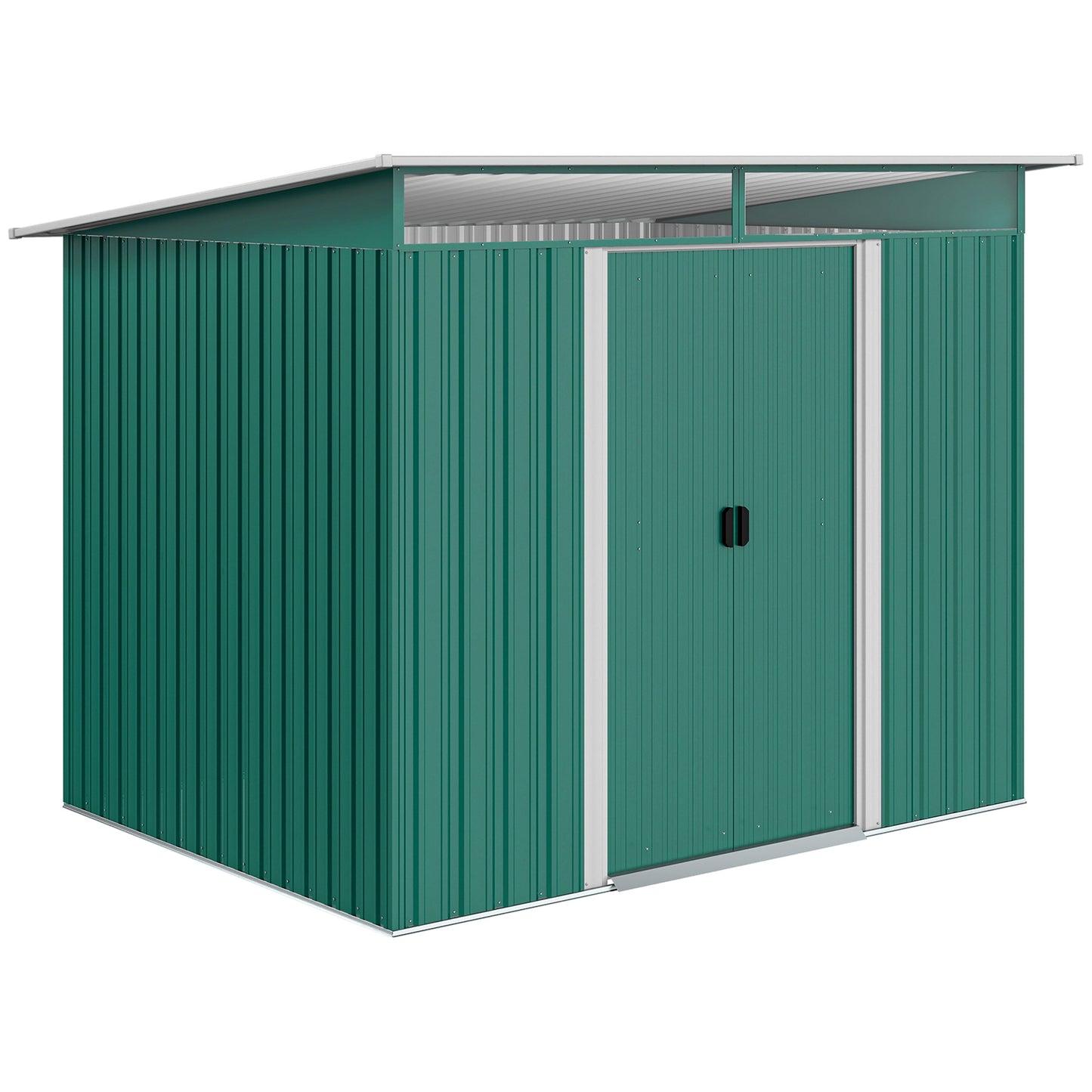 8.5 x 6ft Metal Shed with Lightsky Panels