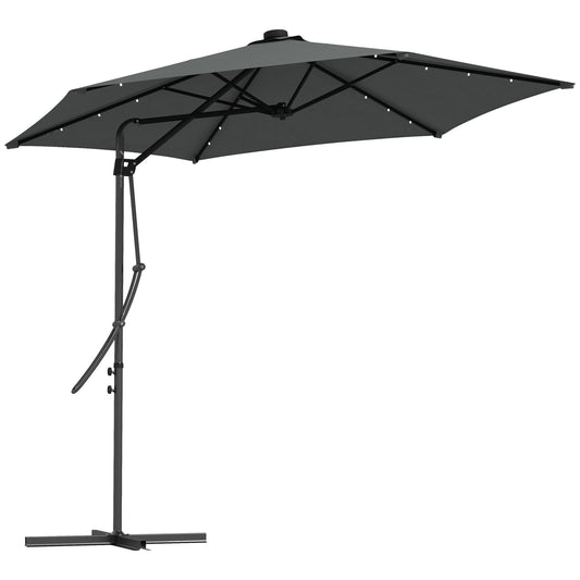 3(m) Solar LED Cantilever Parasol