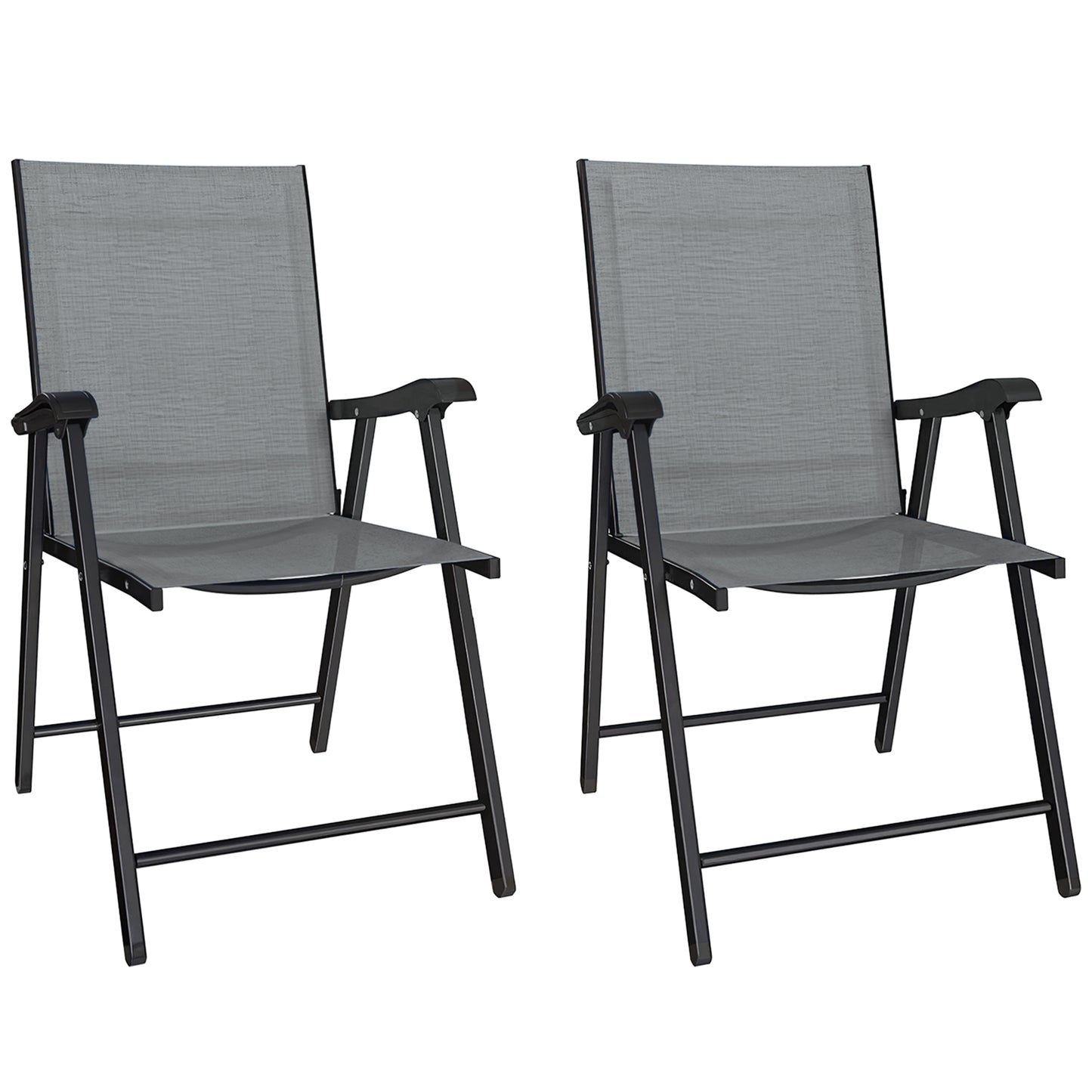 Folding Garden Chairs , Foldable Garden Dining Chairs with High Back