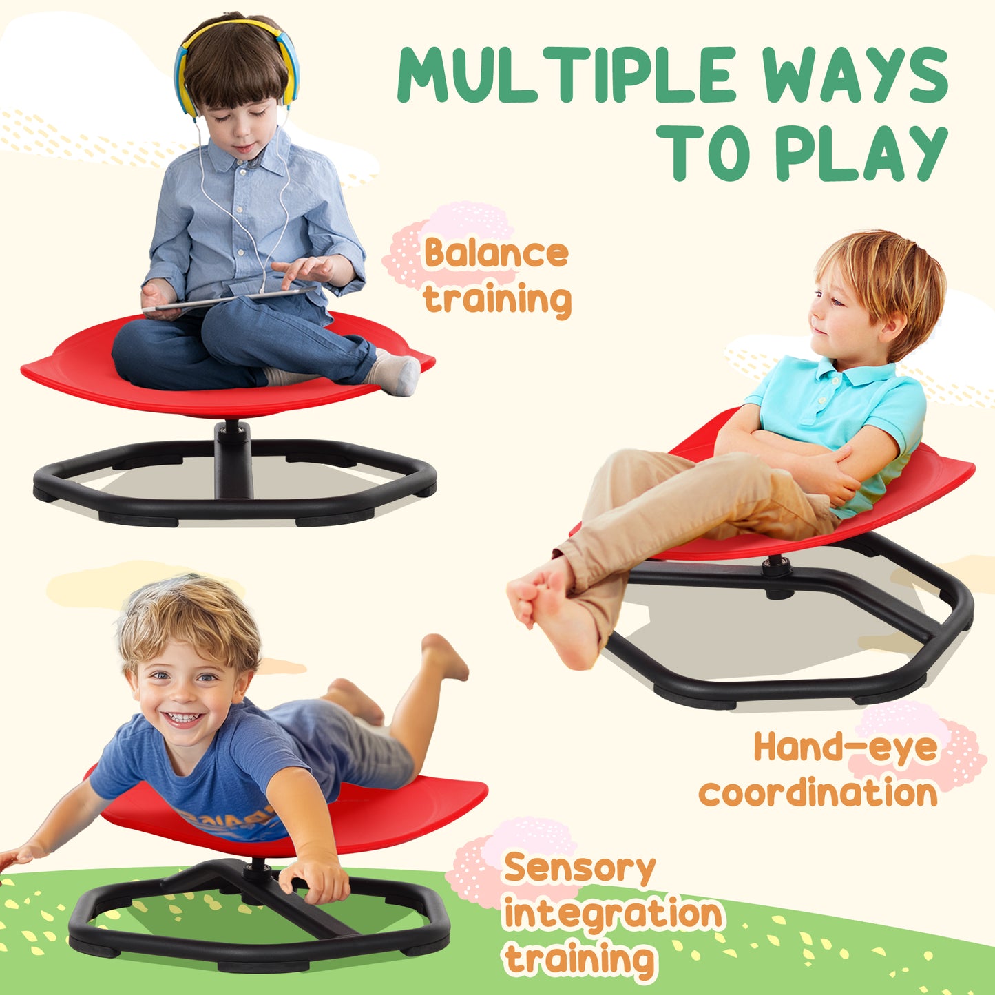 Sensory Spinning Chair for Kids, for Coordination, Balance