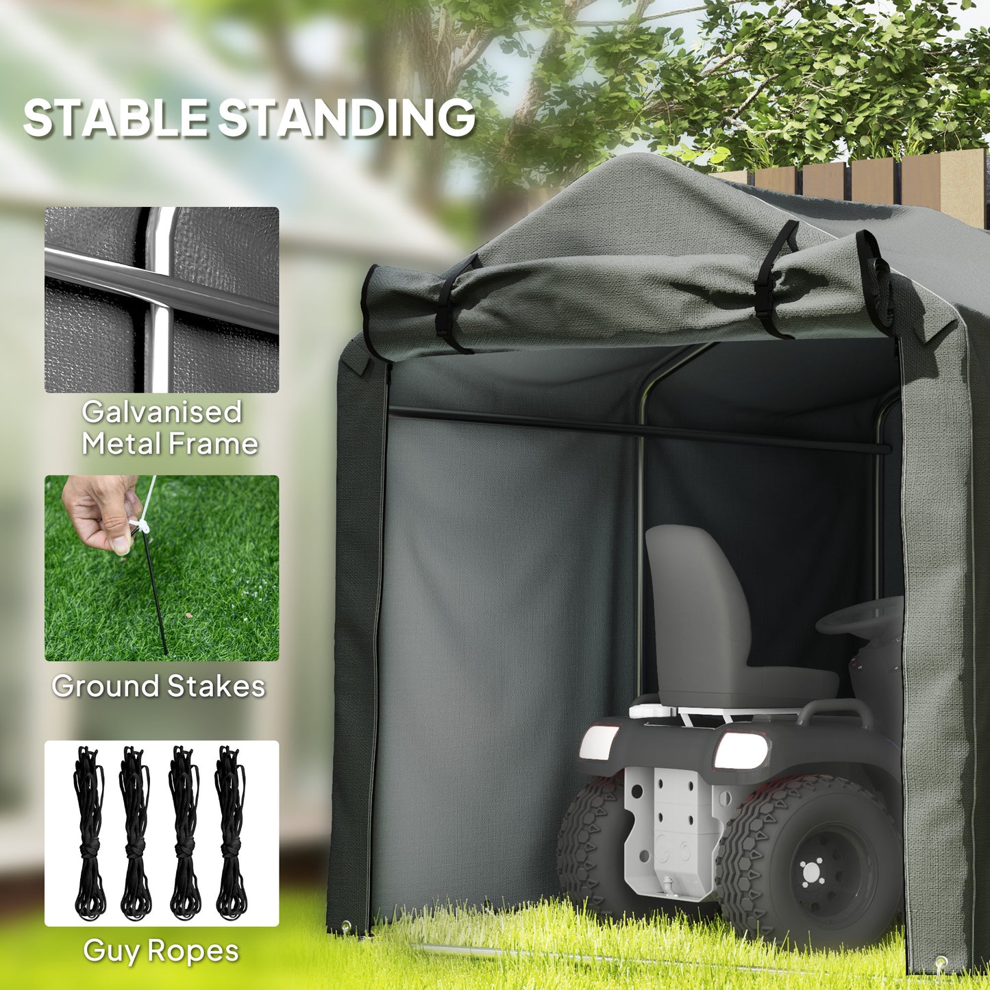 2.2 x 1.6 m Garden Storage Tent