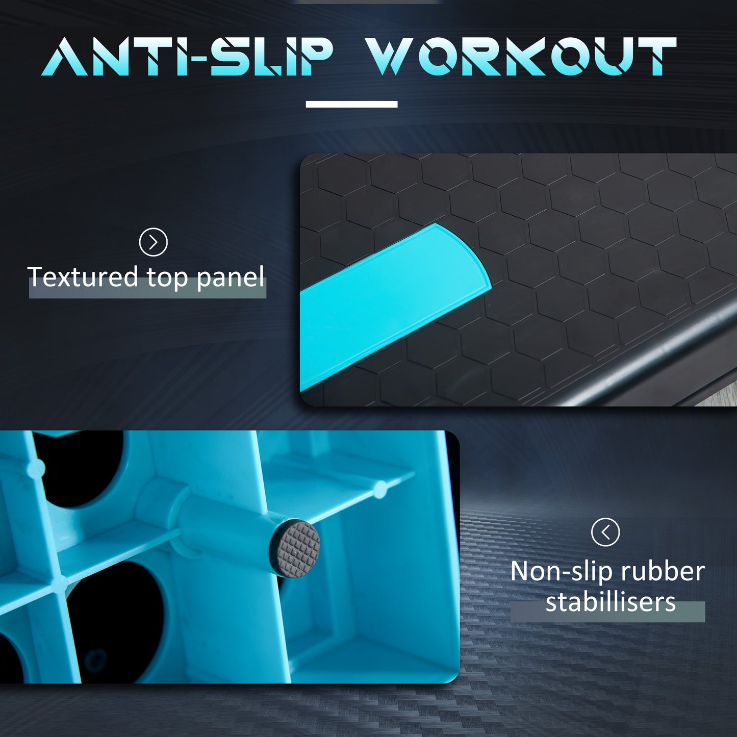 Aerobic Step with 3-Level Adjustable Heights for Home (1)