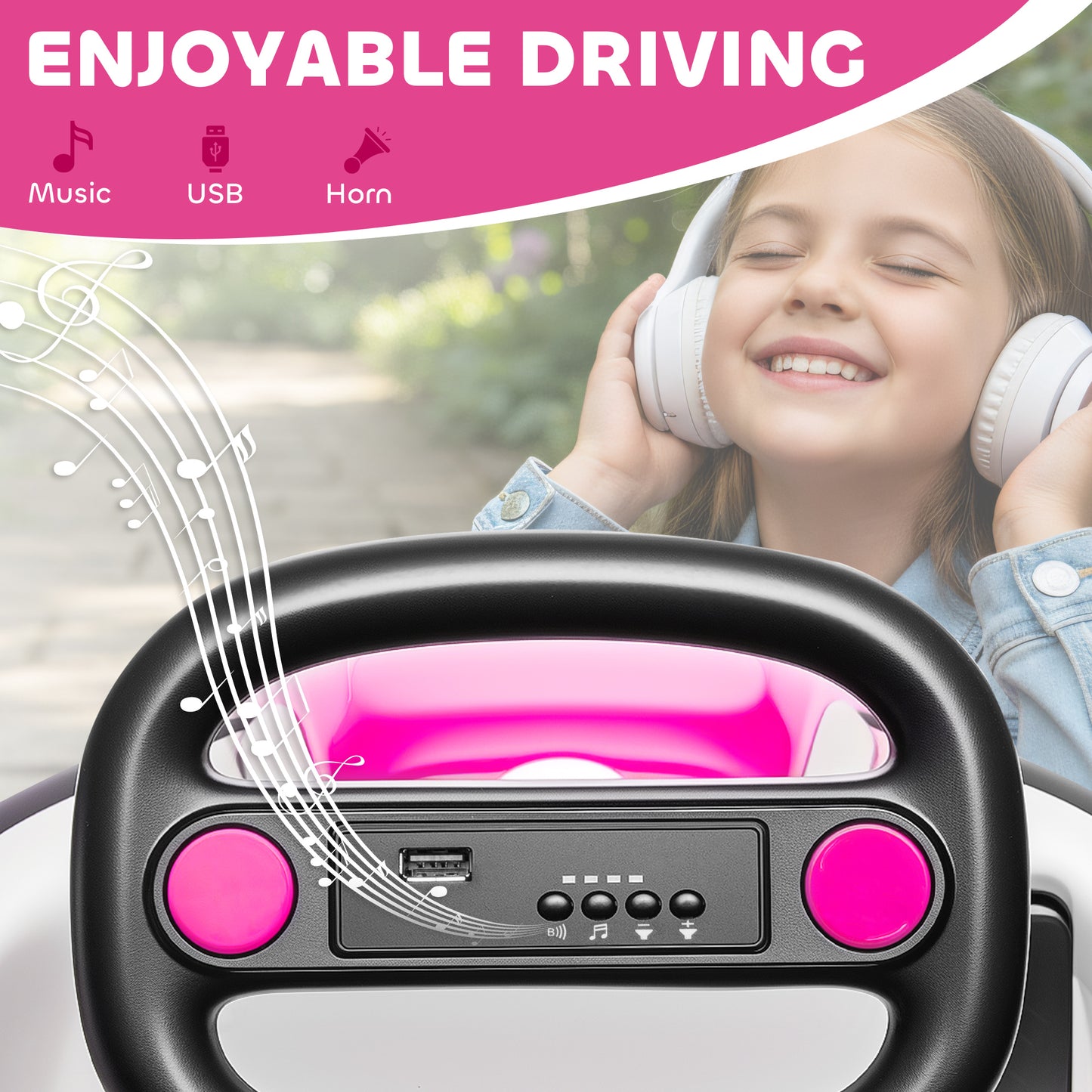 Kids Bumper Car with 360-Degree Rotation