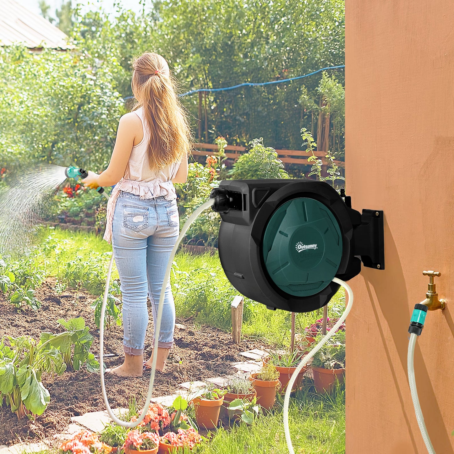 Retractable Hose Reel Wall Mounted