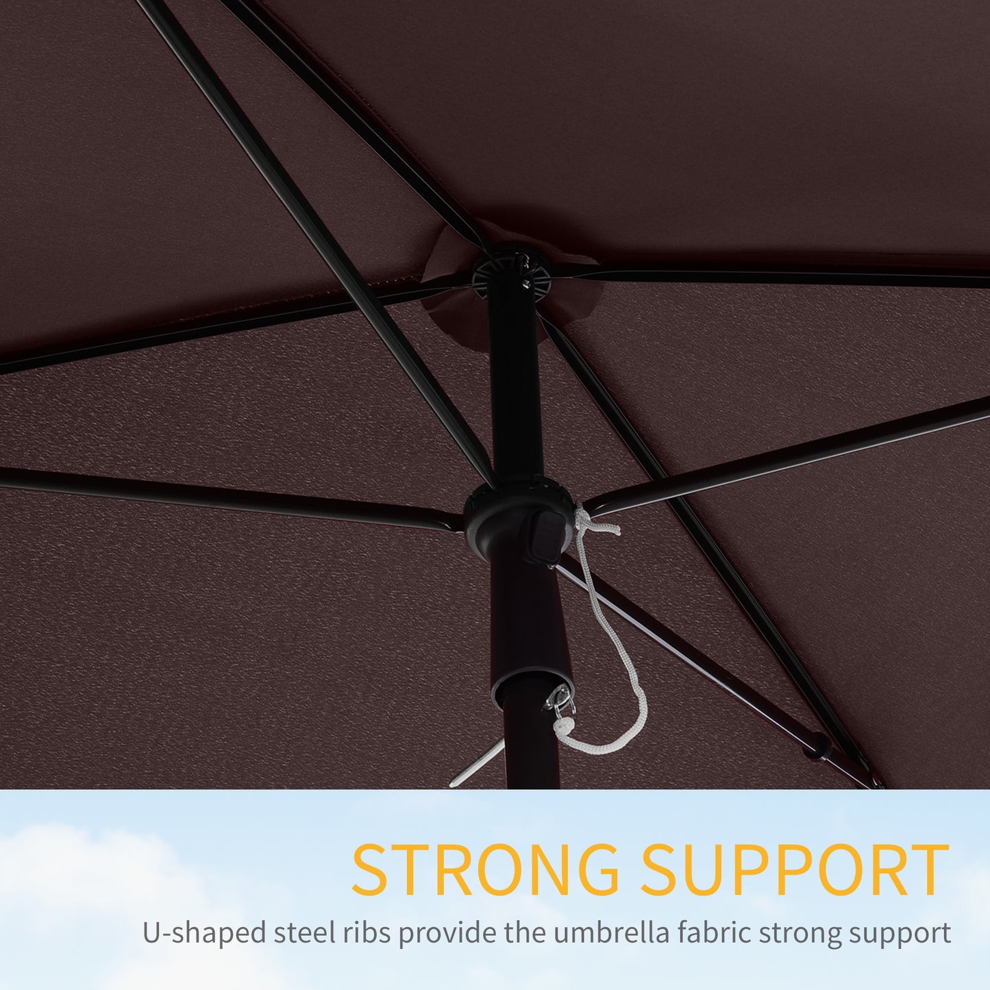 Garden Parasol Umbrella, Outdoor Market Table Umbrella