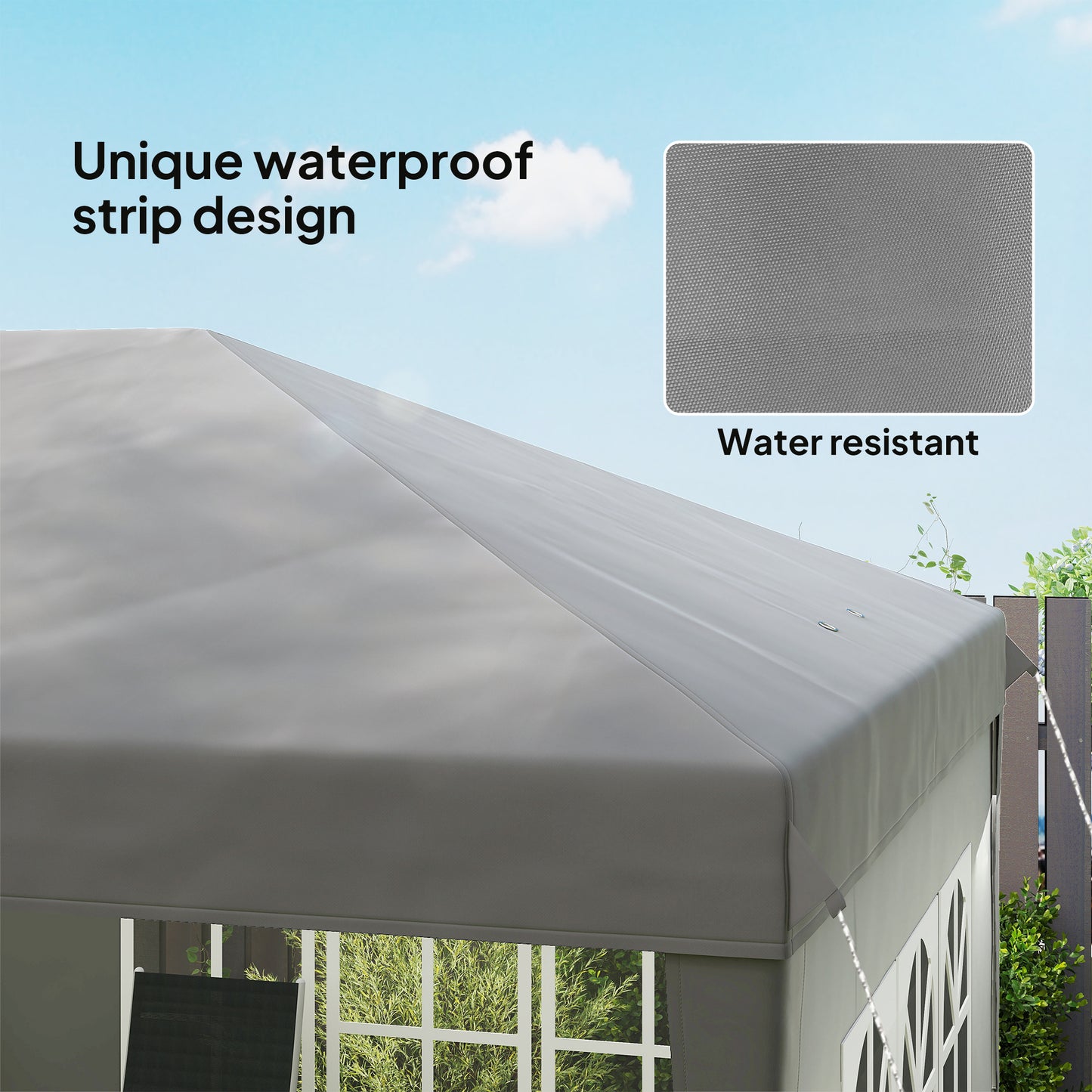 3 x 6m Pop-Up Gazebo, with Removable Walls