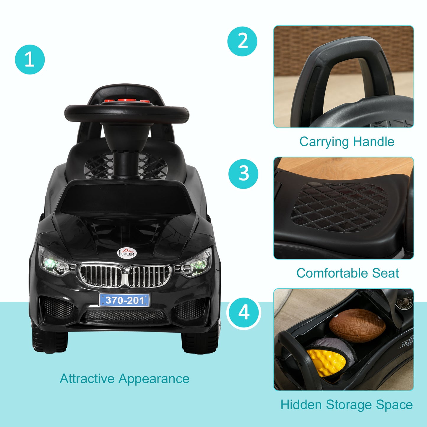 Ride on Car Baby Toddler Walker Foot to Floor Sliding Car Slider