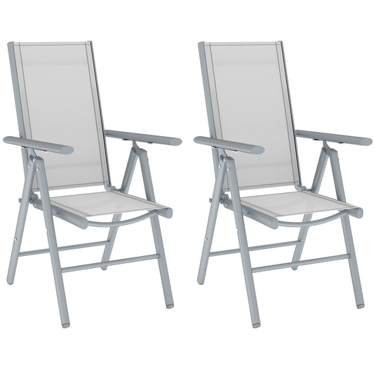 Set of Two Aluminium Folding Chairs