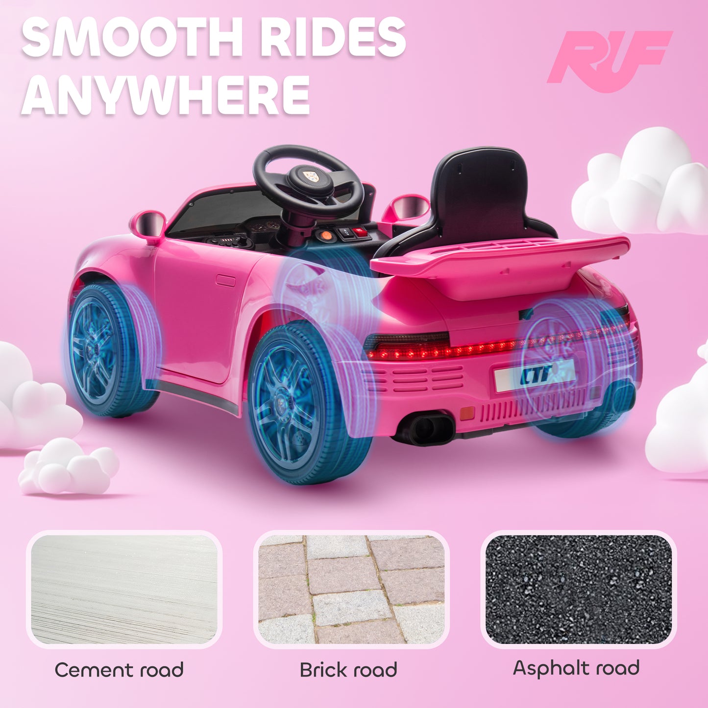 Licensed RUF CTR 2017-Yellowbird Electric Car for Kids