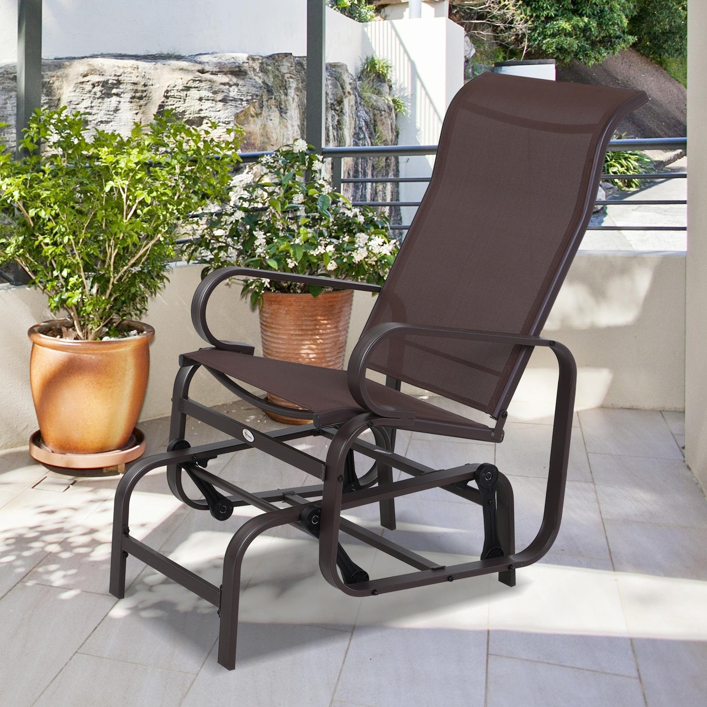 Outdoor Gliding Rocking Chair (1)