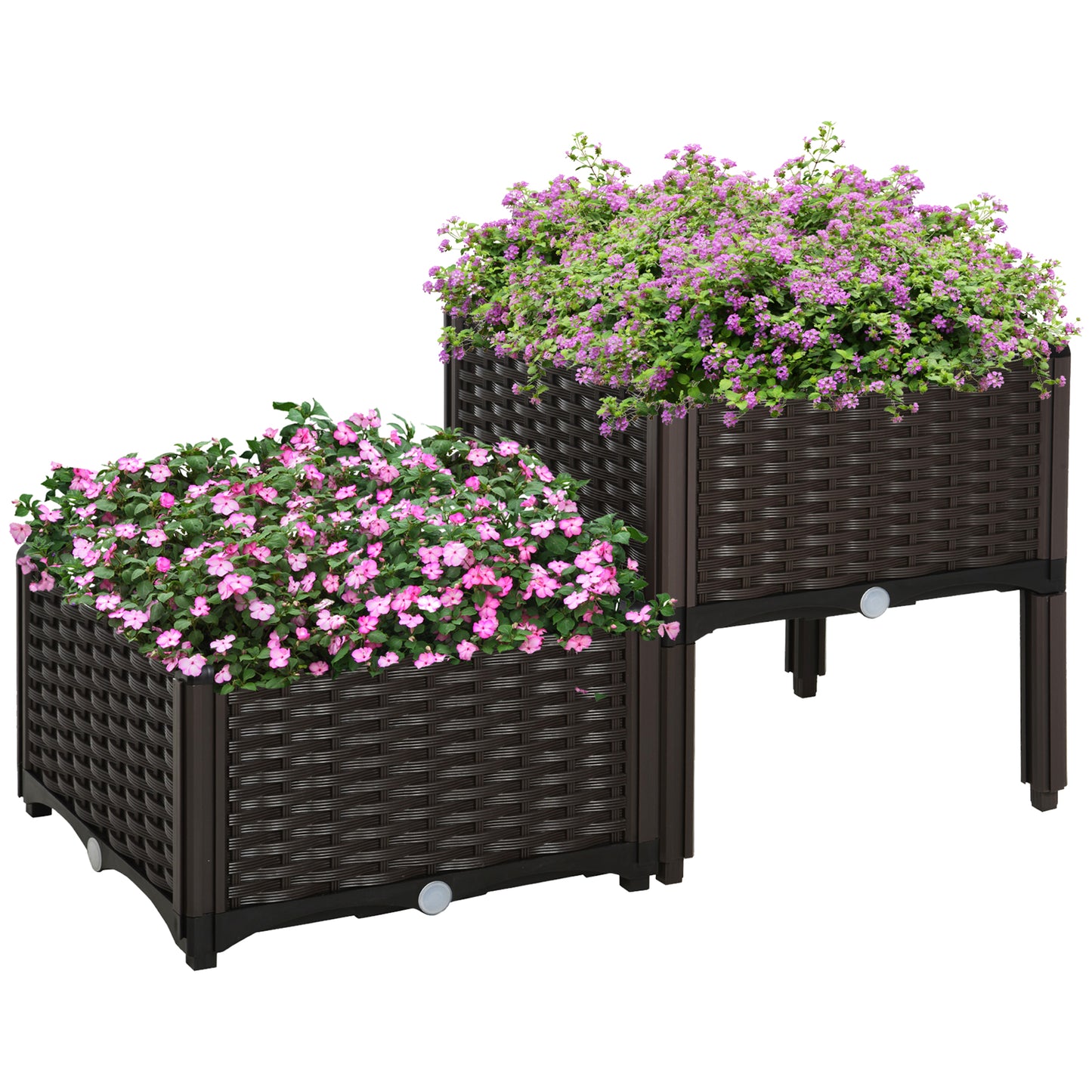 26L Garden Raised Bed Elevated Patio Flower Plant Planter Box PP