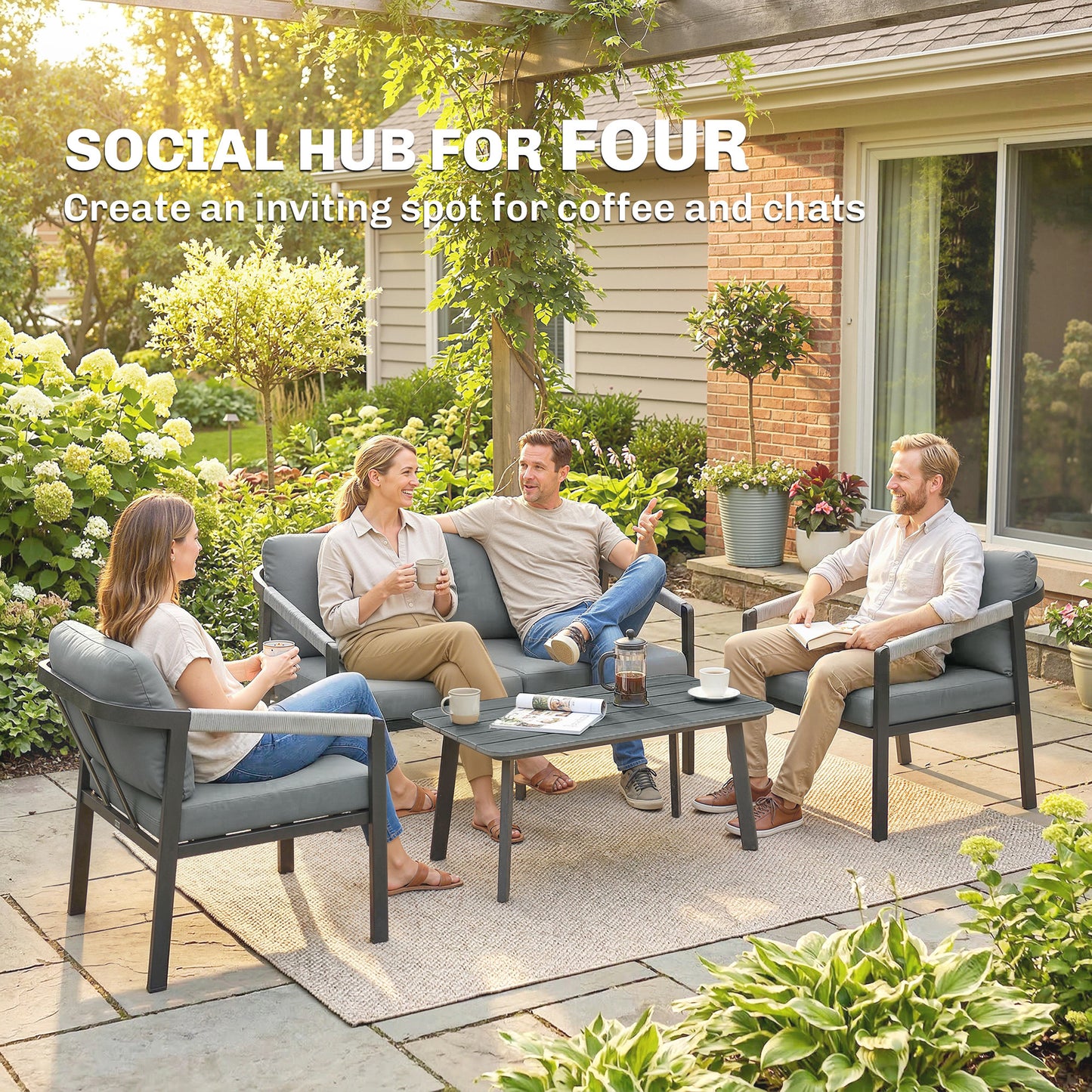 Aluminium Garden Furniture Set