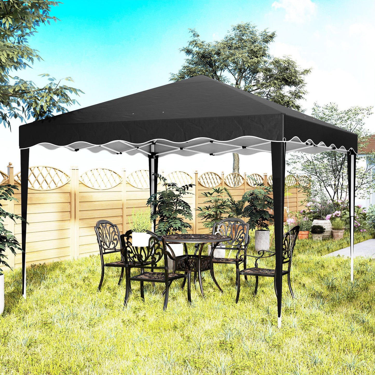 3 x 3cm Adjustable Height Pop-Up Gazebo, with Bag