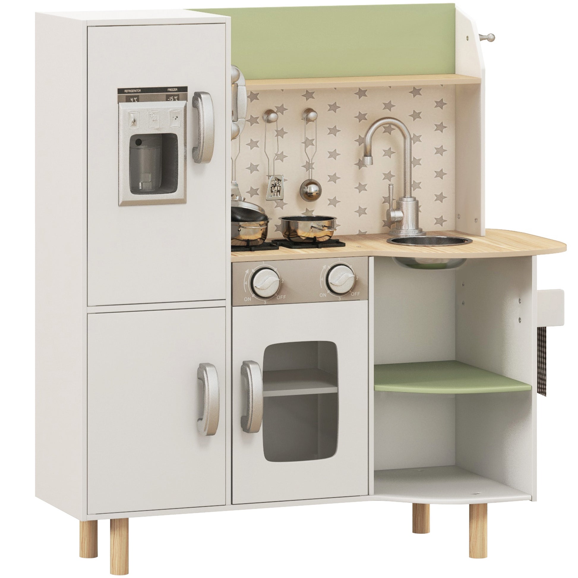 Toy Kitchen, Kids Play Kitchen, Role Playing Game with Phone