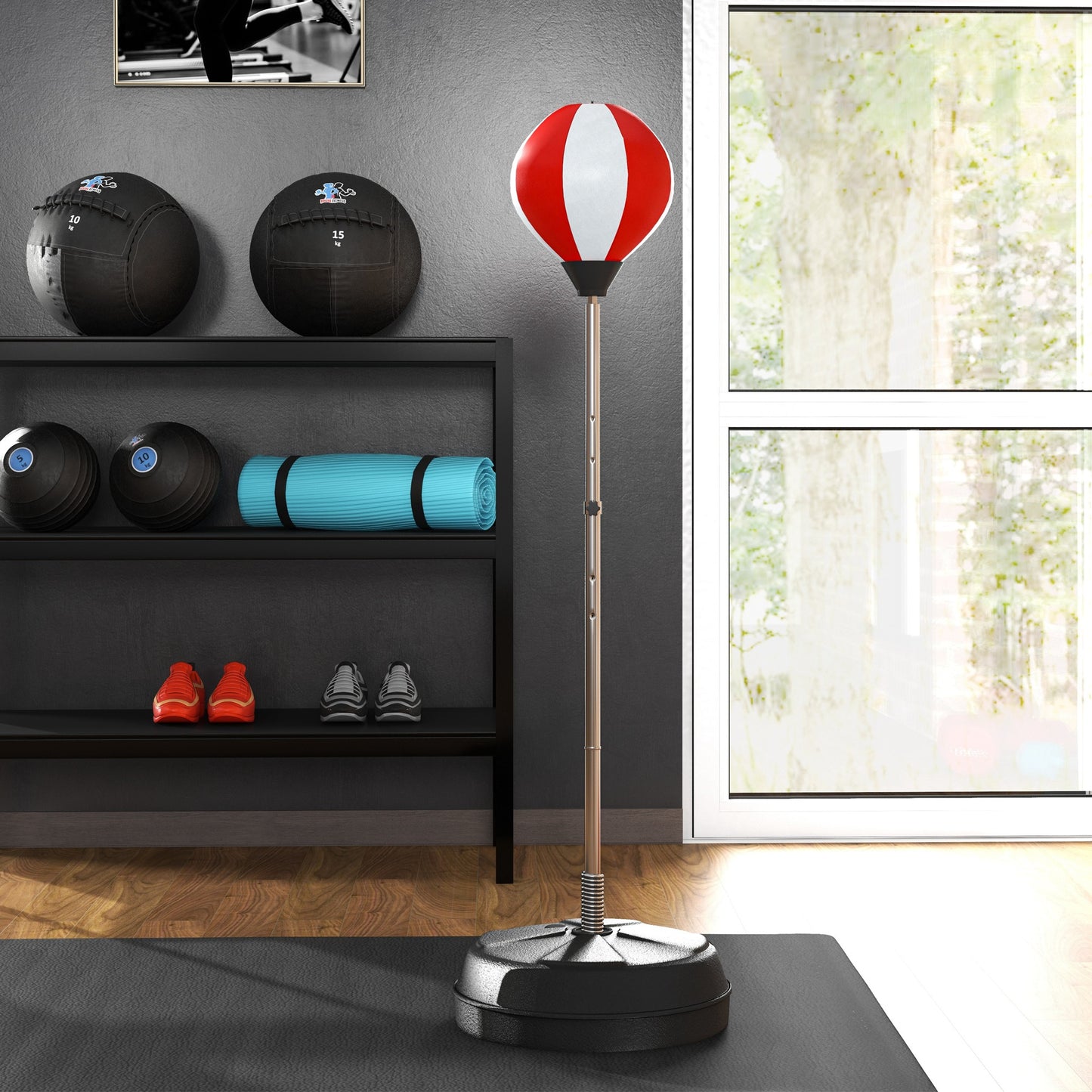 Punching Bag with Stand Boxing Bag Set with Adjustable Height
