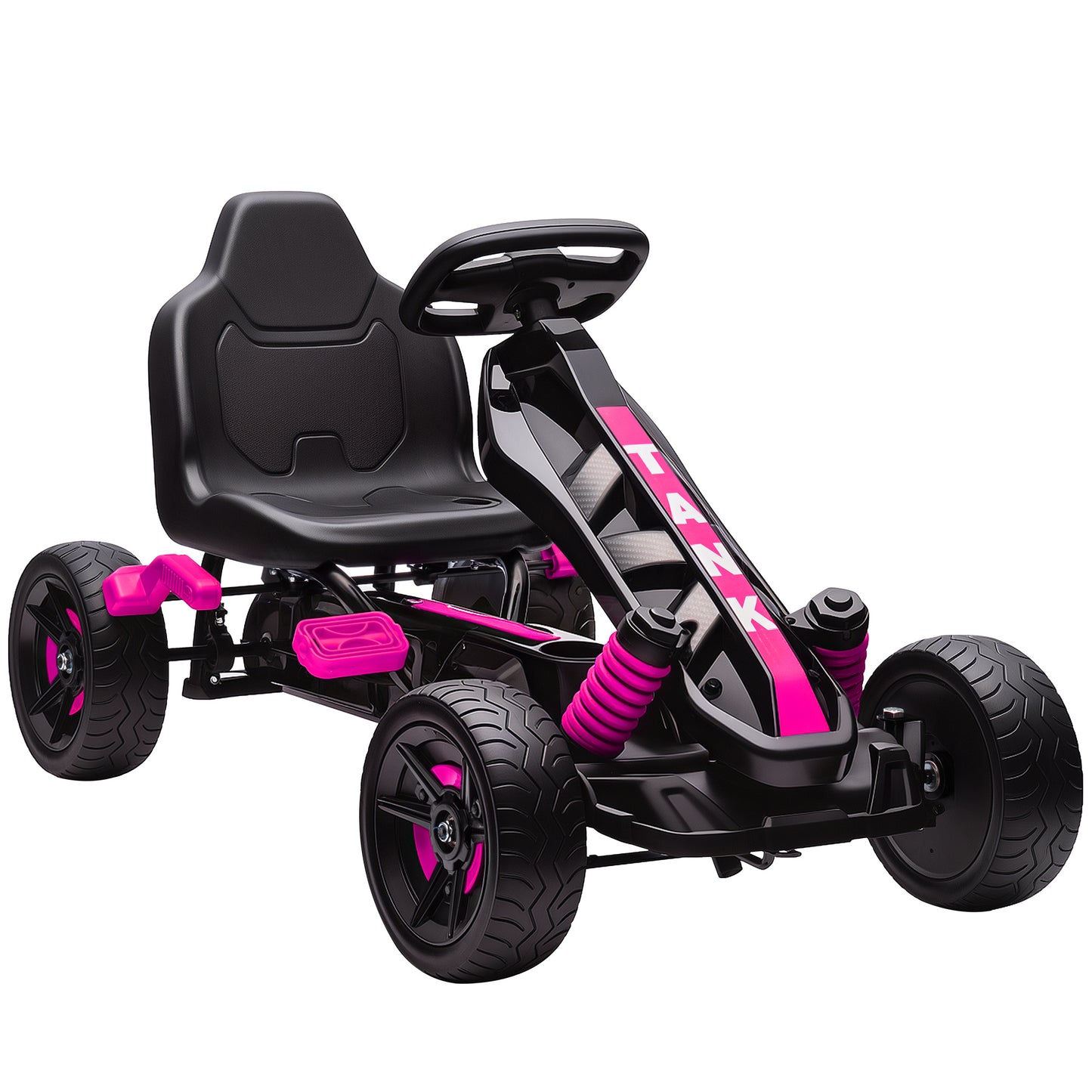 Pedal Go Kart for Kids Aged 3-6 Years, with Freewheel System, Brake