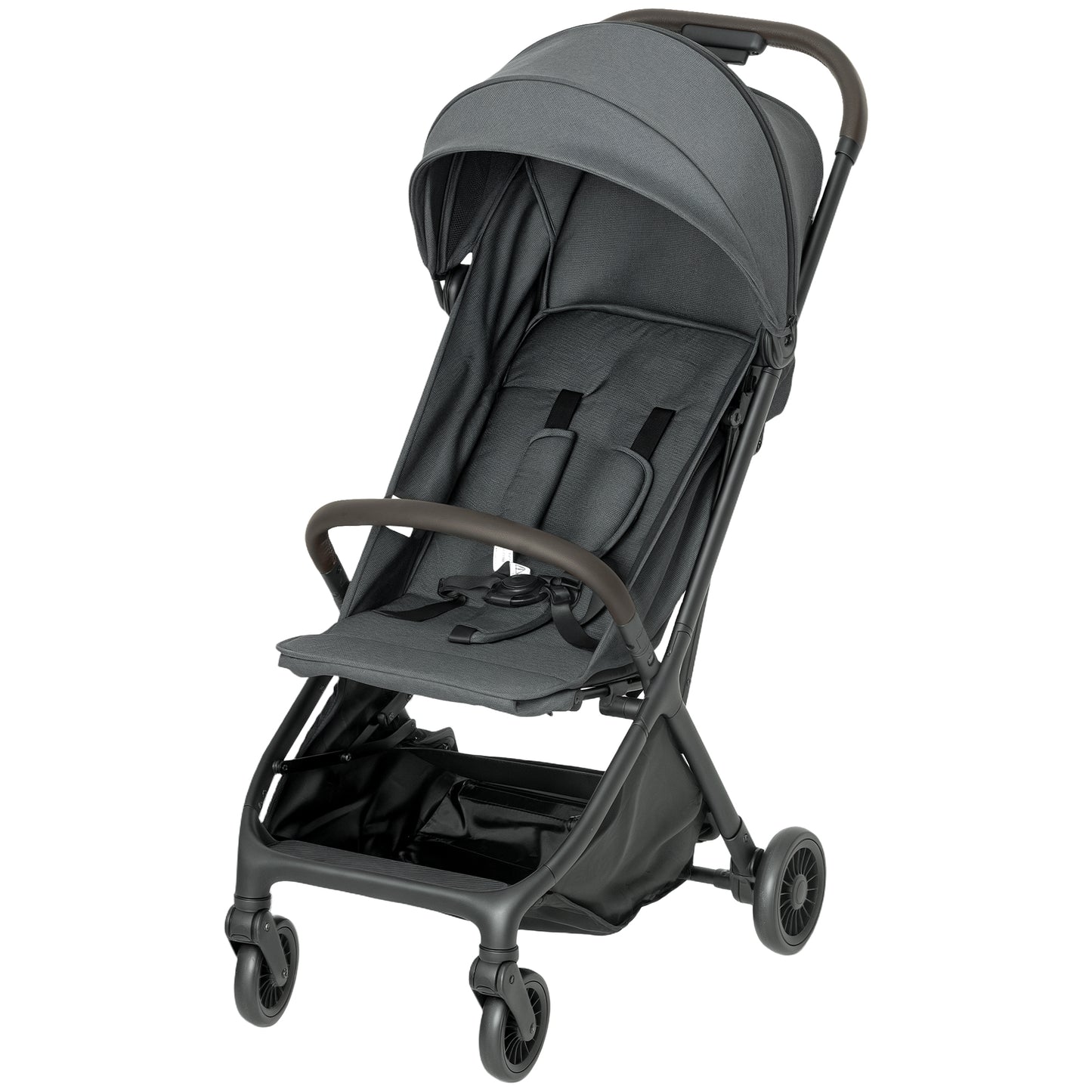 Foldable Baby Stroller with Adjustable Seat, 5-Point Harness, Canopy