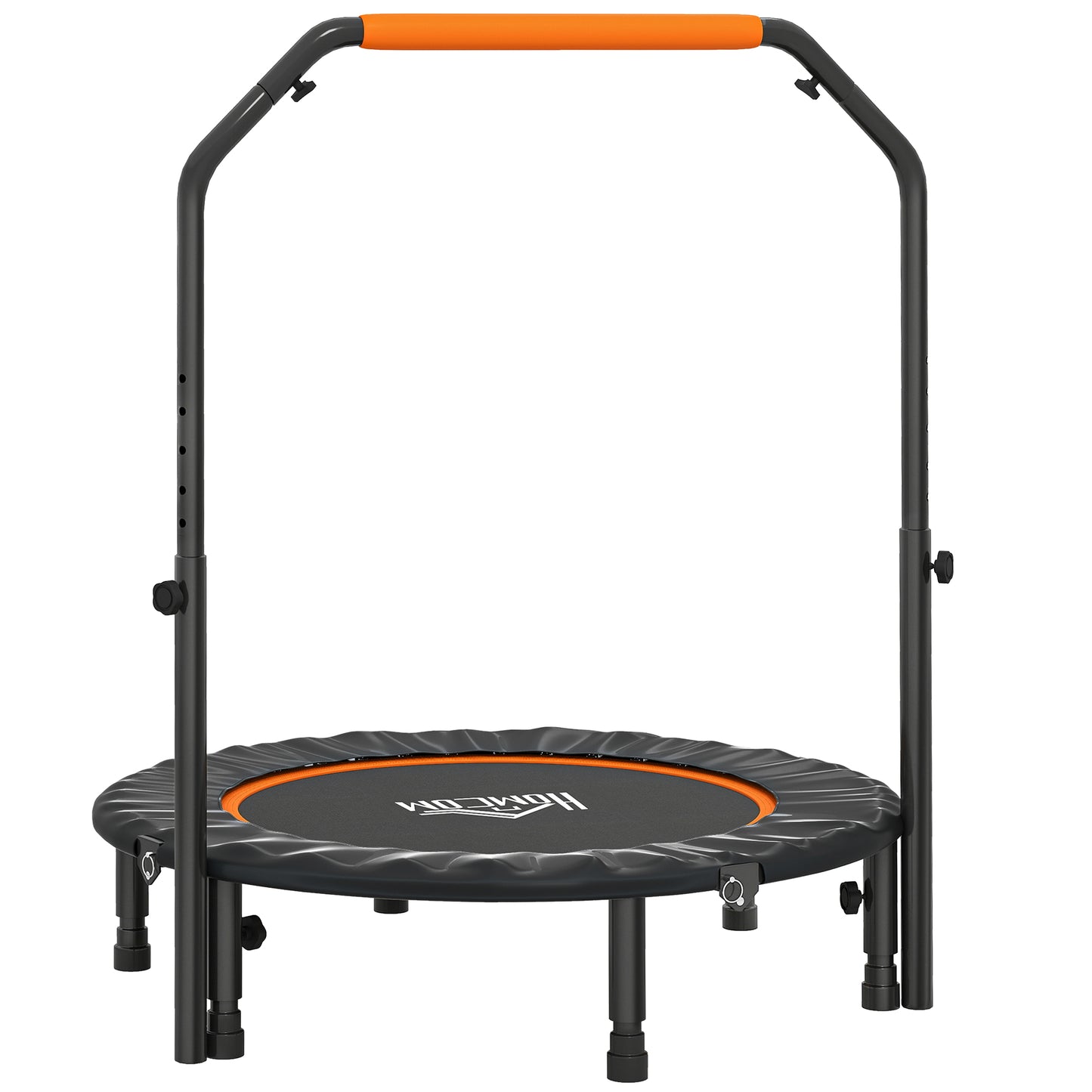 40" Foldable Mini Fitness Trampoline, with Adjustable Foam Handle
