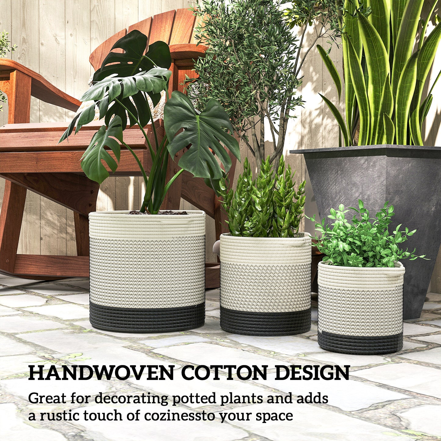 Plant Pots Handwoven Cotton Indoor Planters