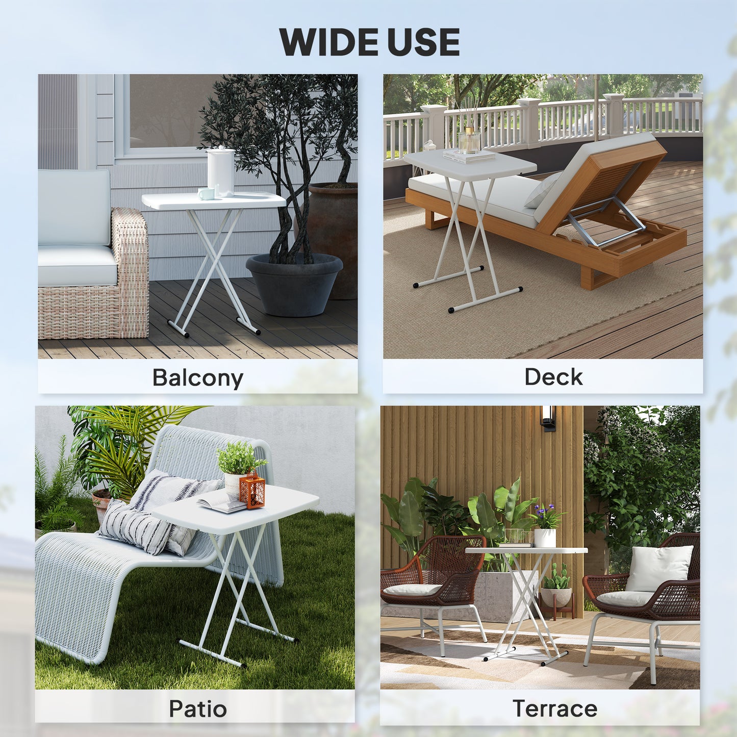 Minimal Folding Outdoor Table