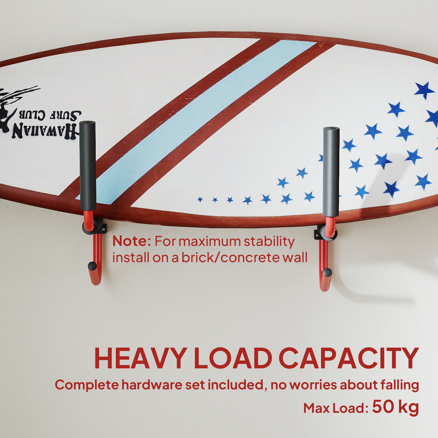 Kayak Canoe Heavy Duty Wall Mounted Storage Holder Rack Heavy Duty