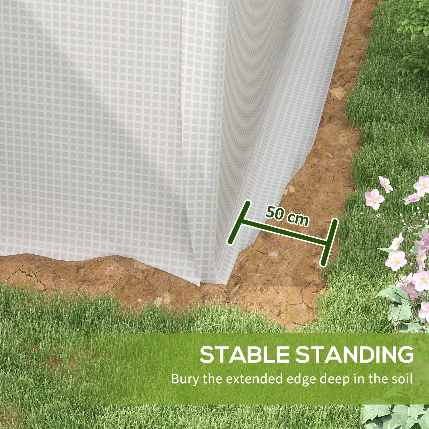 Polytunnel Greenhouse Walk-in Grow House with UV-resistant PE Cover (1)