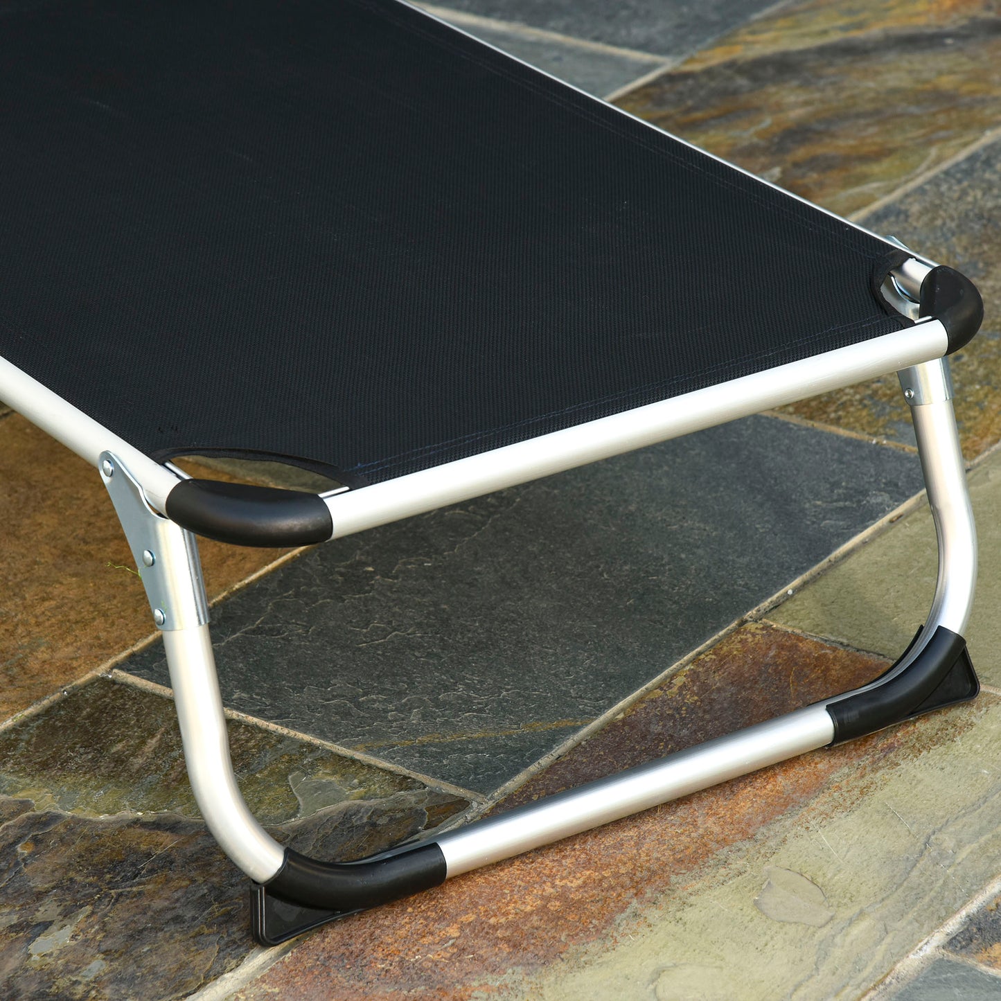 Foldable Outdoor Sun Loungers Set of 2