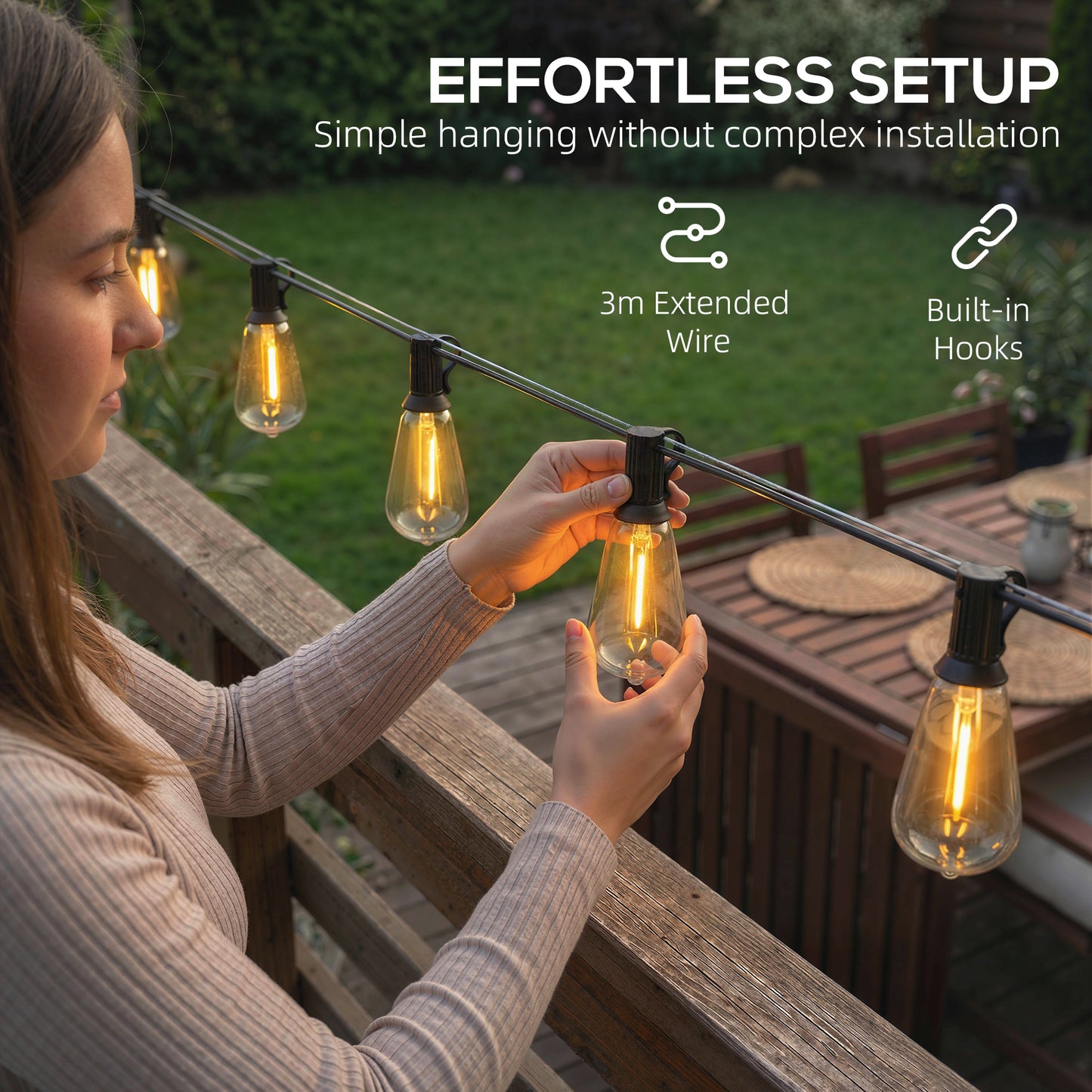 Curtain Lights Connectable Fairy Curtain Lights Plug-in IP44