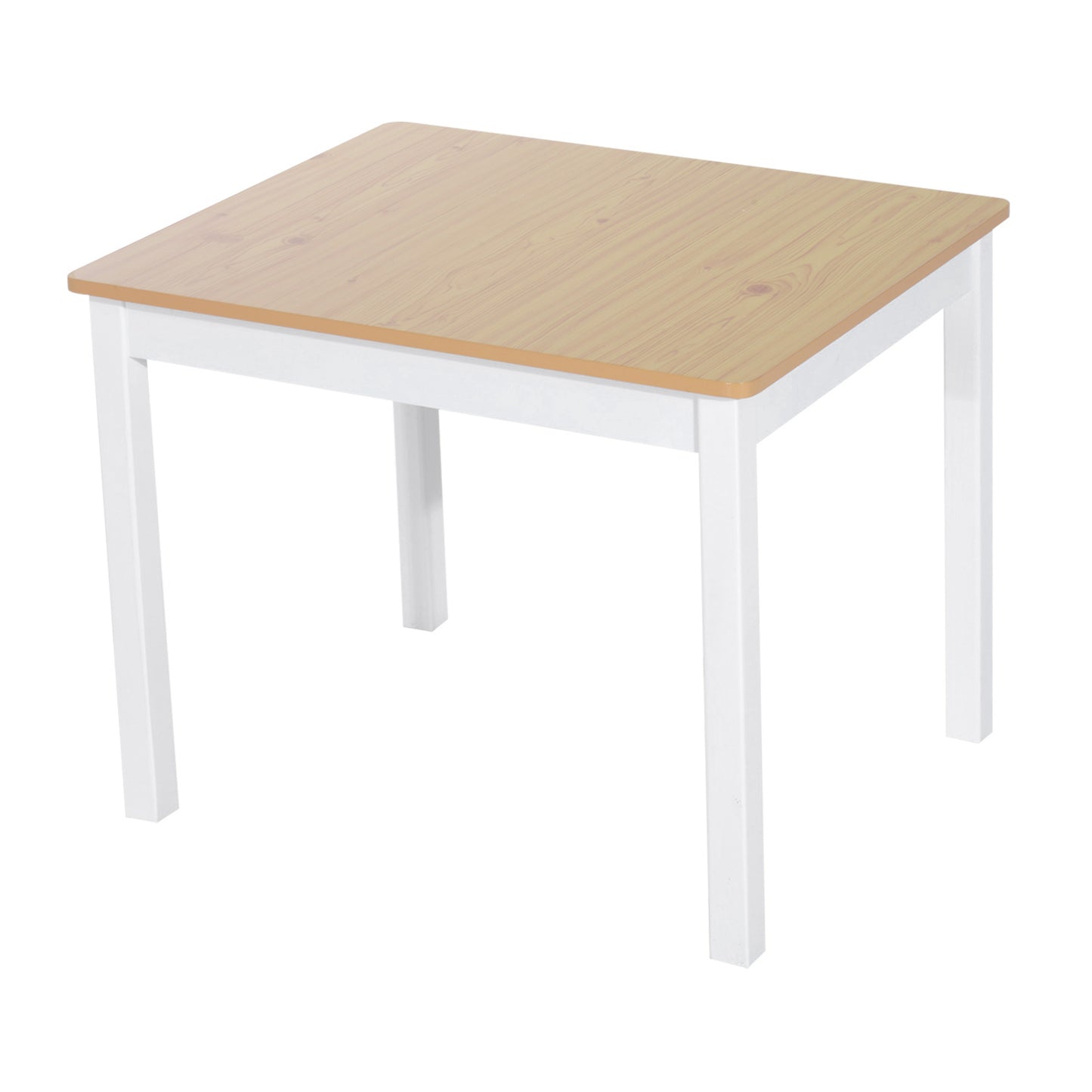 4-Piece Kids Table and Chair Set with 2 Wooden Chairs (1)