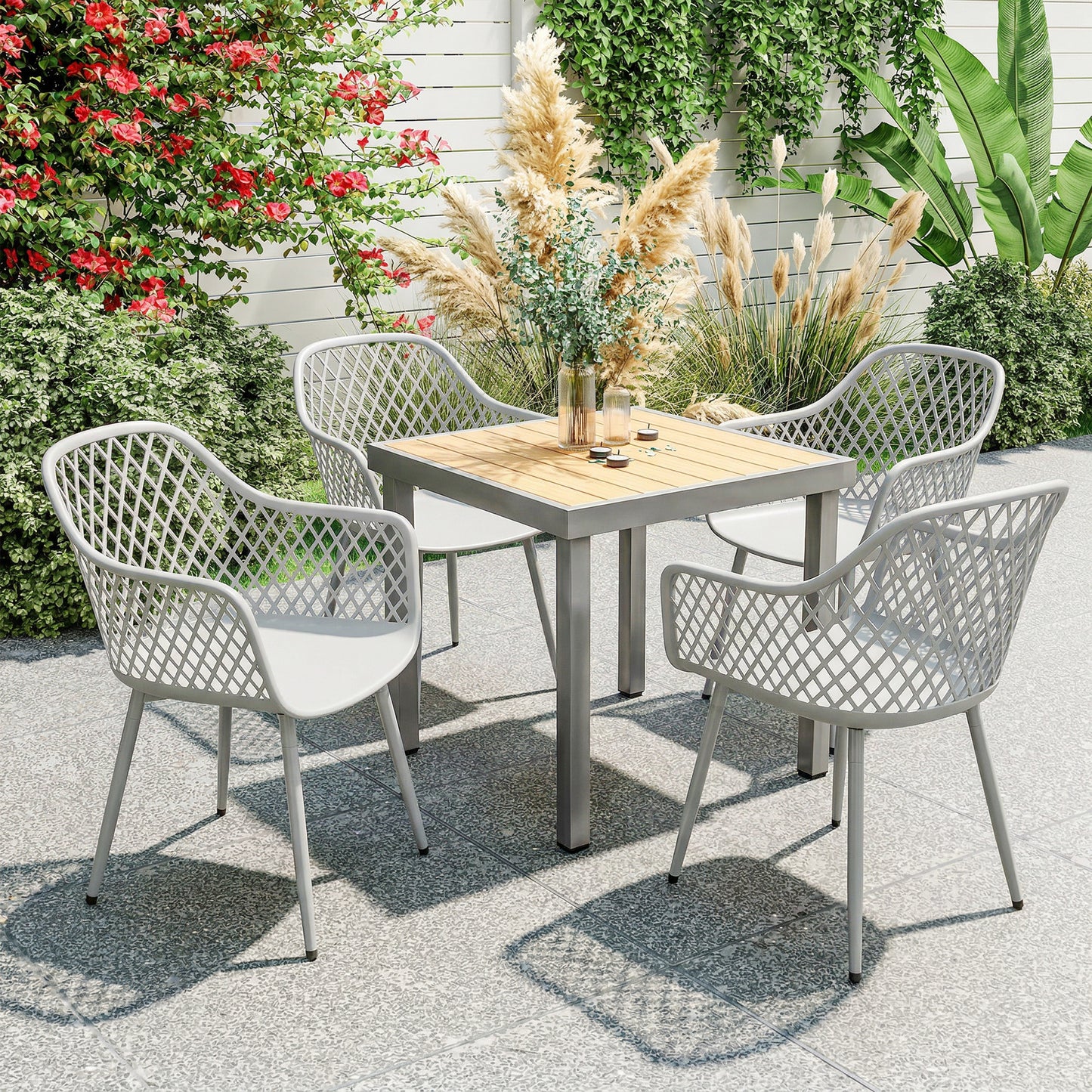 Garden Chairs Set of 4, Garden Dining Chairs
