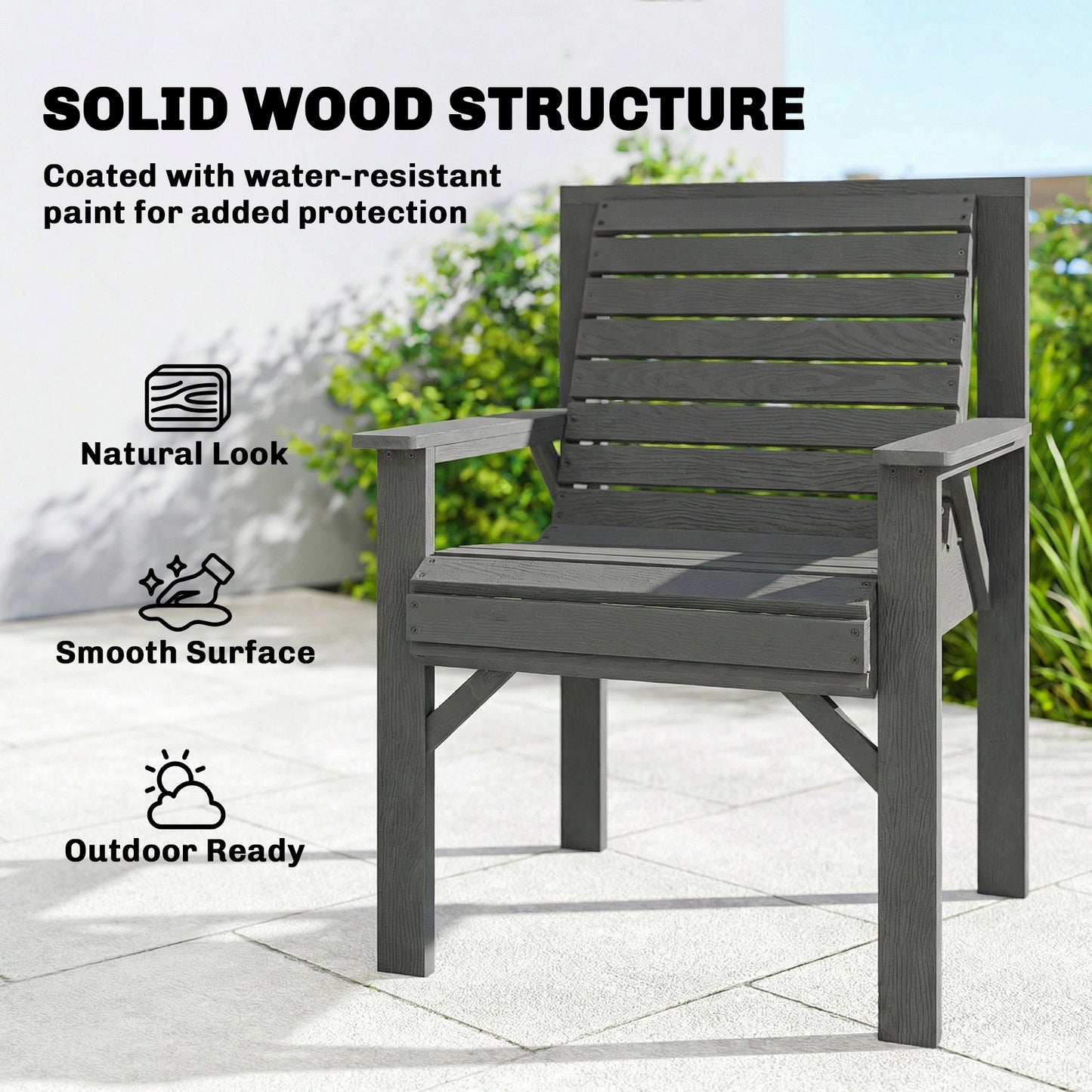 Wooden Garden Dining Chair