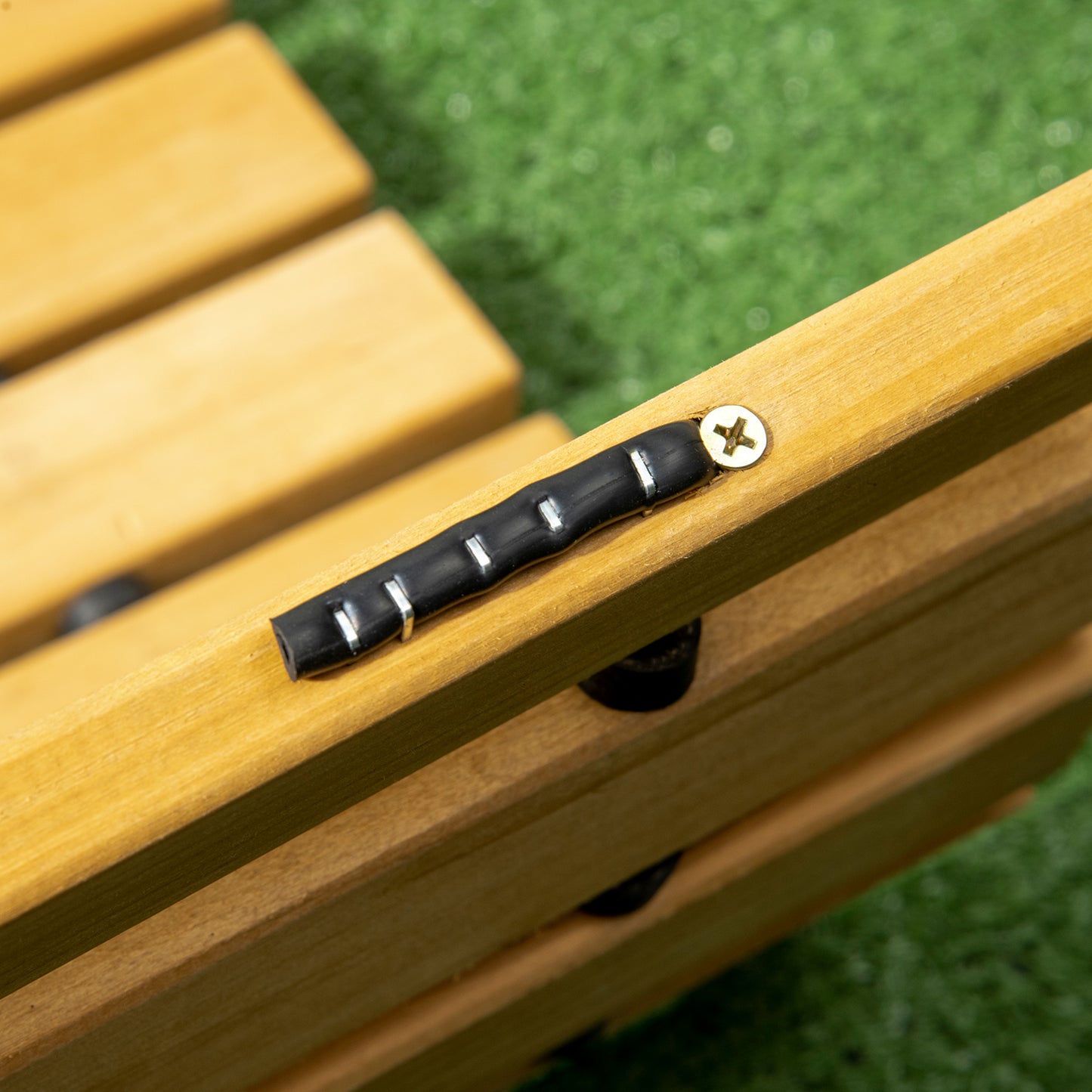 Rollable Wooden Garden Pathway Weather-Resistant Walk Way