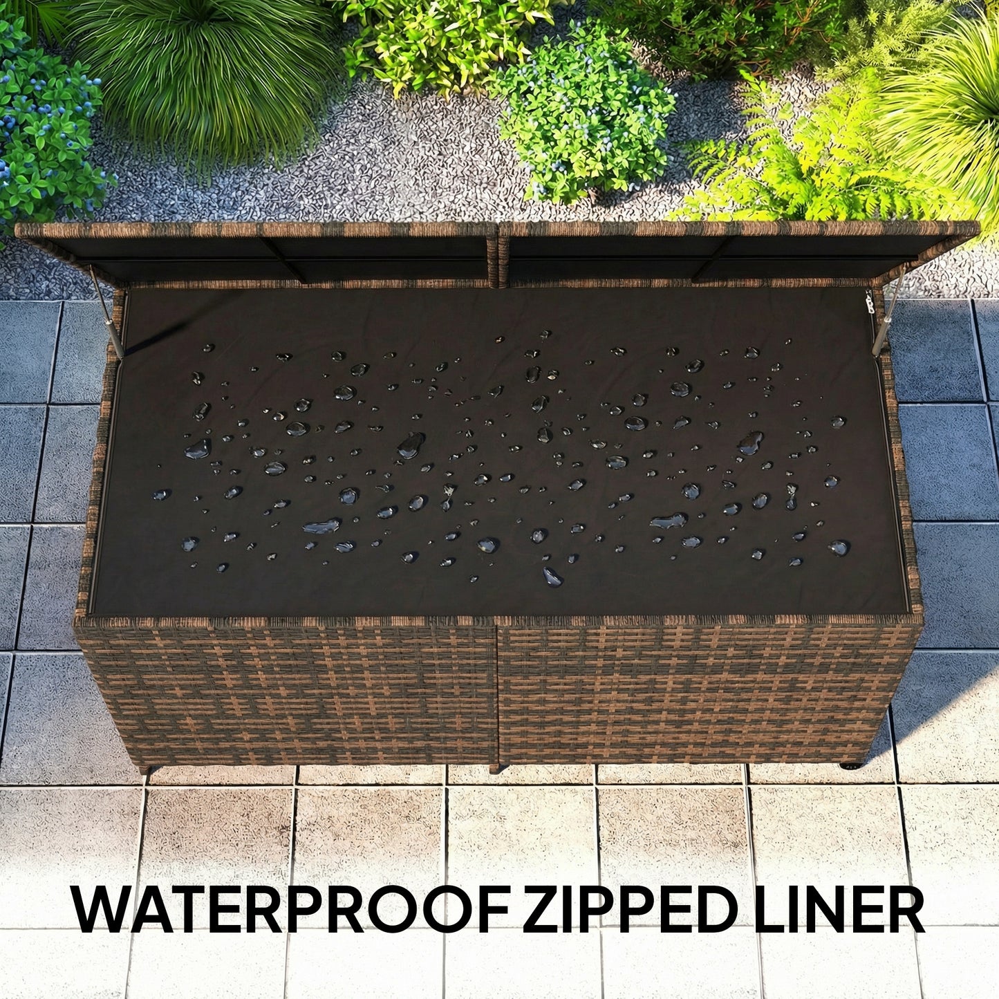 650L Garden Storage Box with 2 Wheels